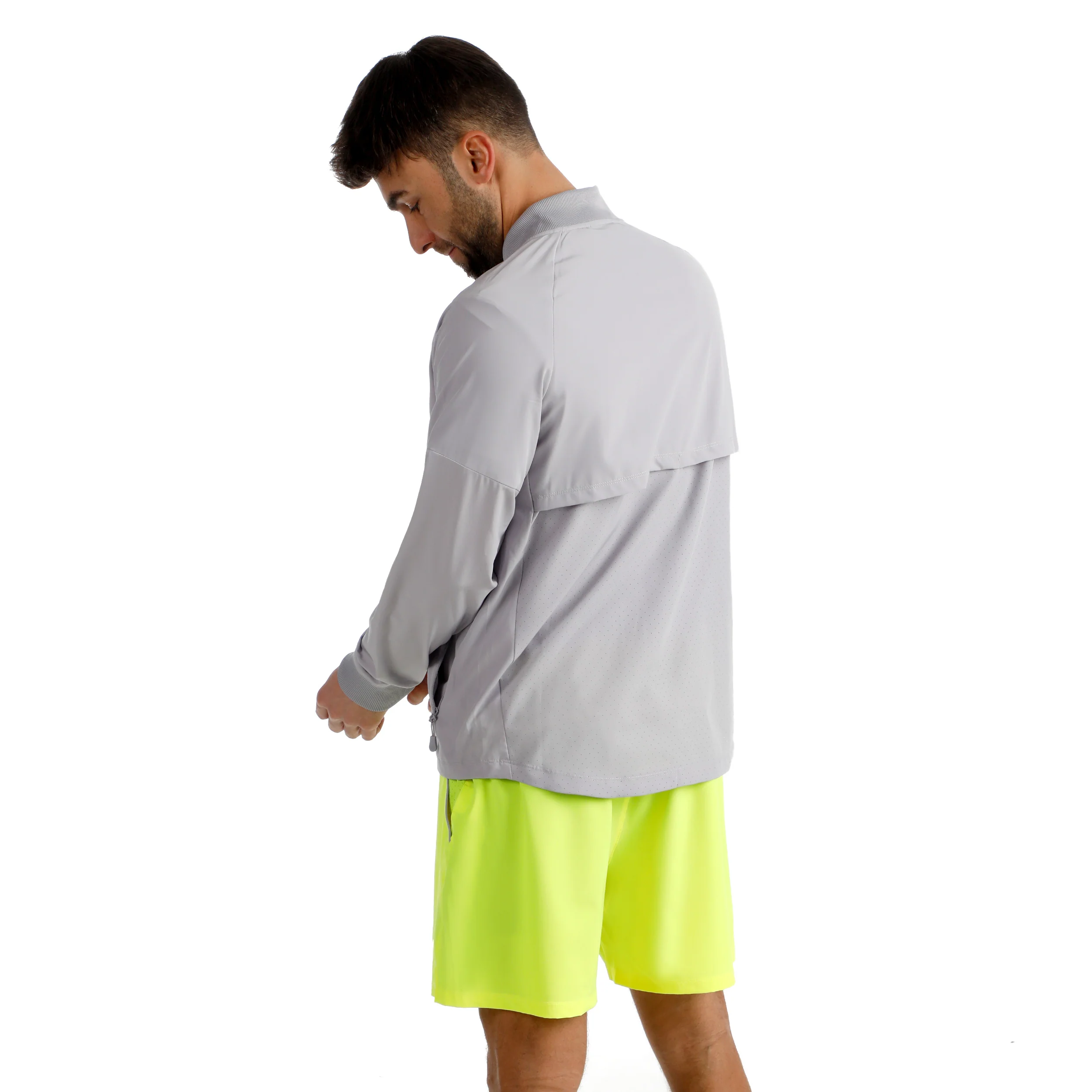 Hey Laguna Chaqueta de entrenamiento Hombres-gris - Image 7