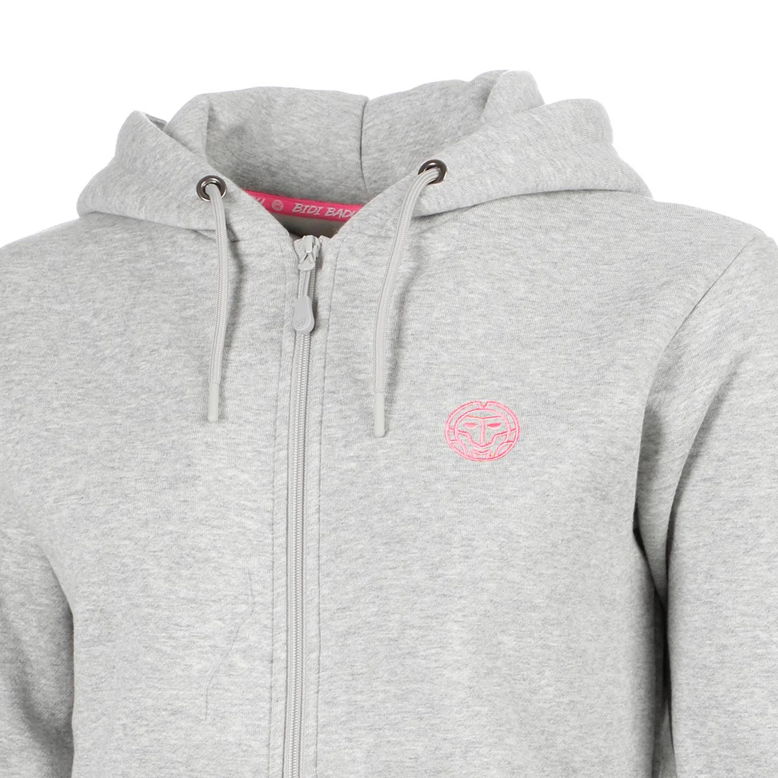 Hey Laguna Logo Zip Sudadera con capucha Mujeres-gris claro - Image 4