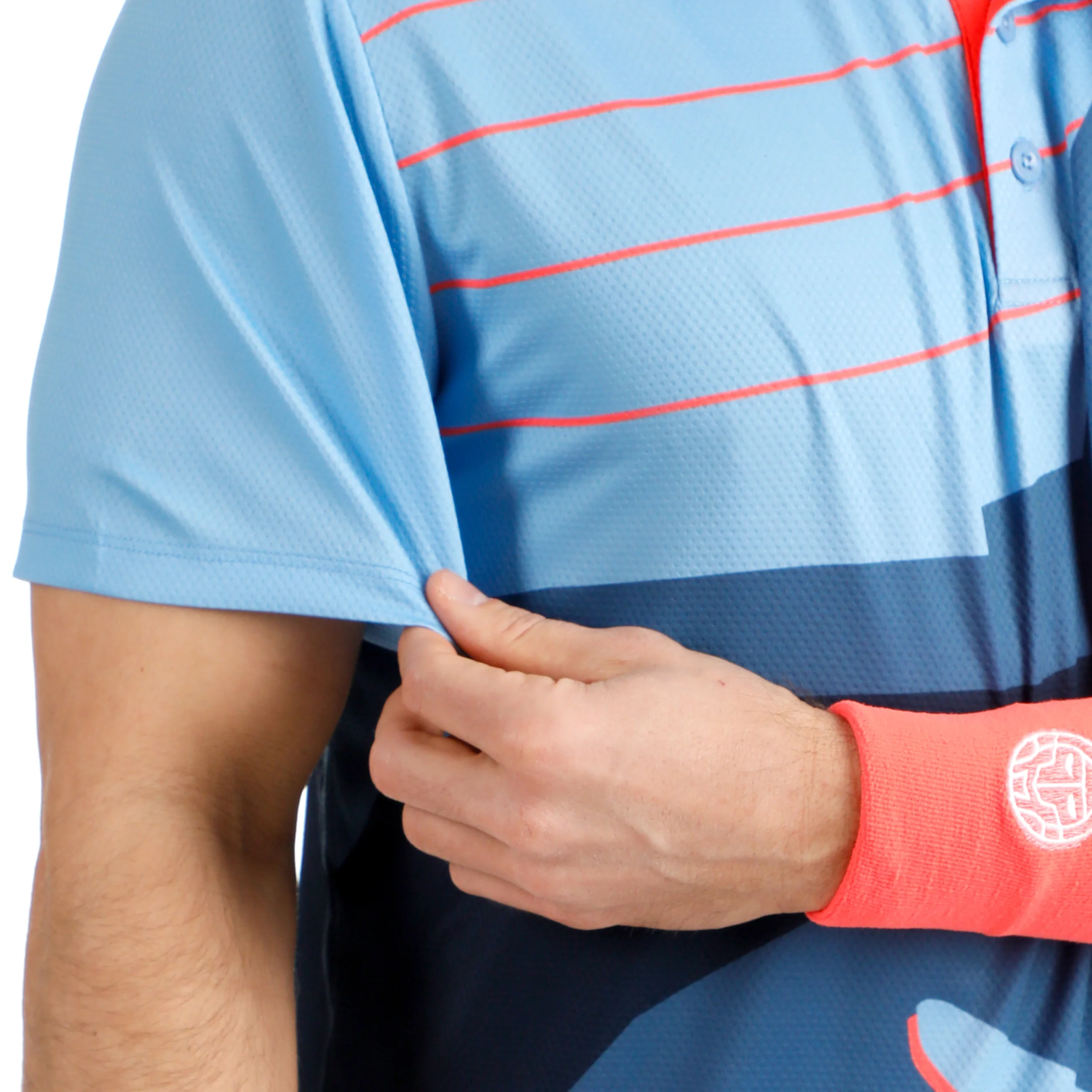 Hey Laguna Polo Hombres-azul, coral - Image 10