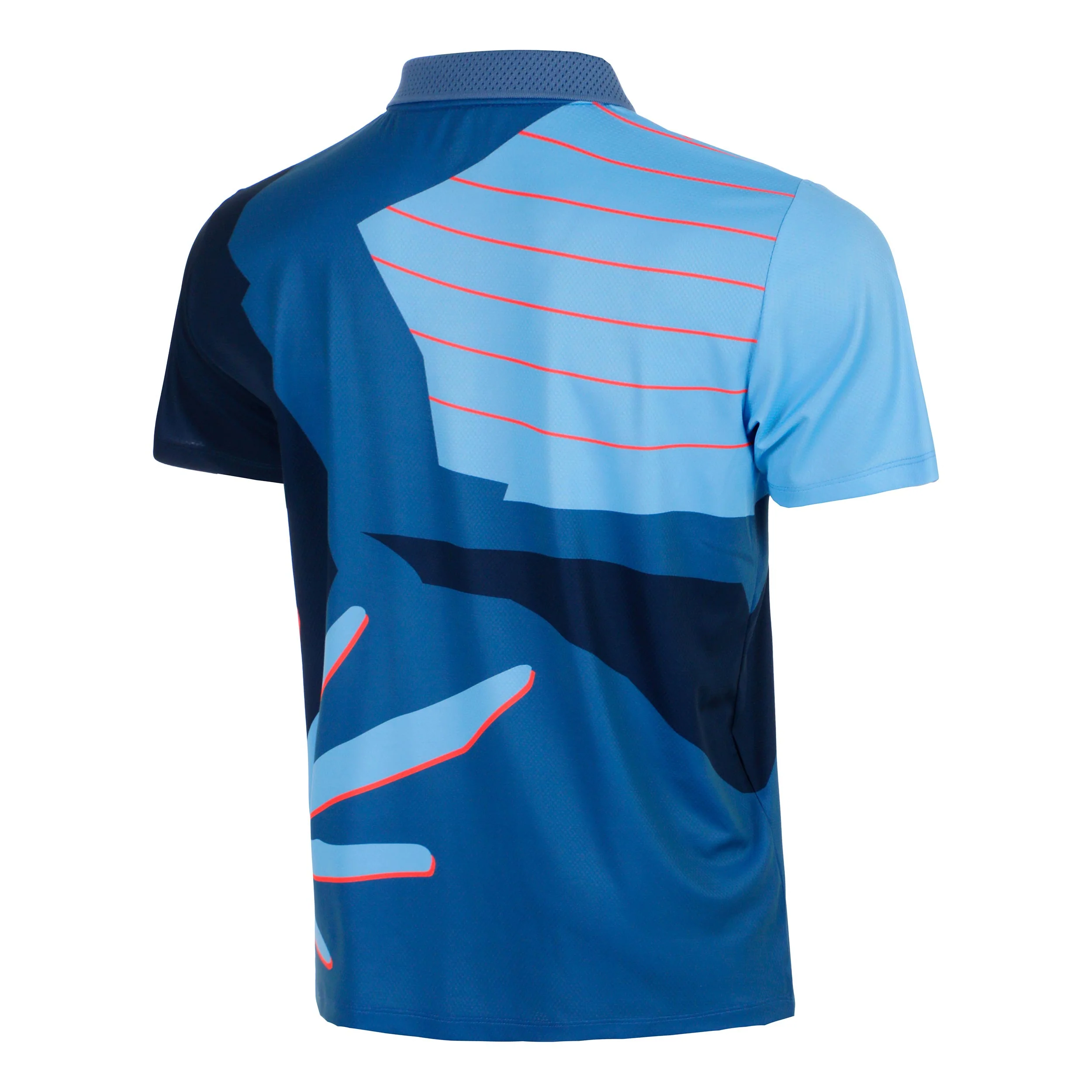 Hey Laguna Polo Hombres-azul, coral - Image 2