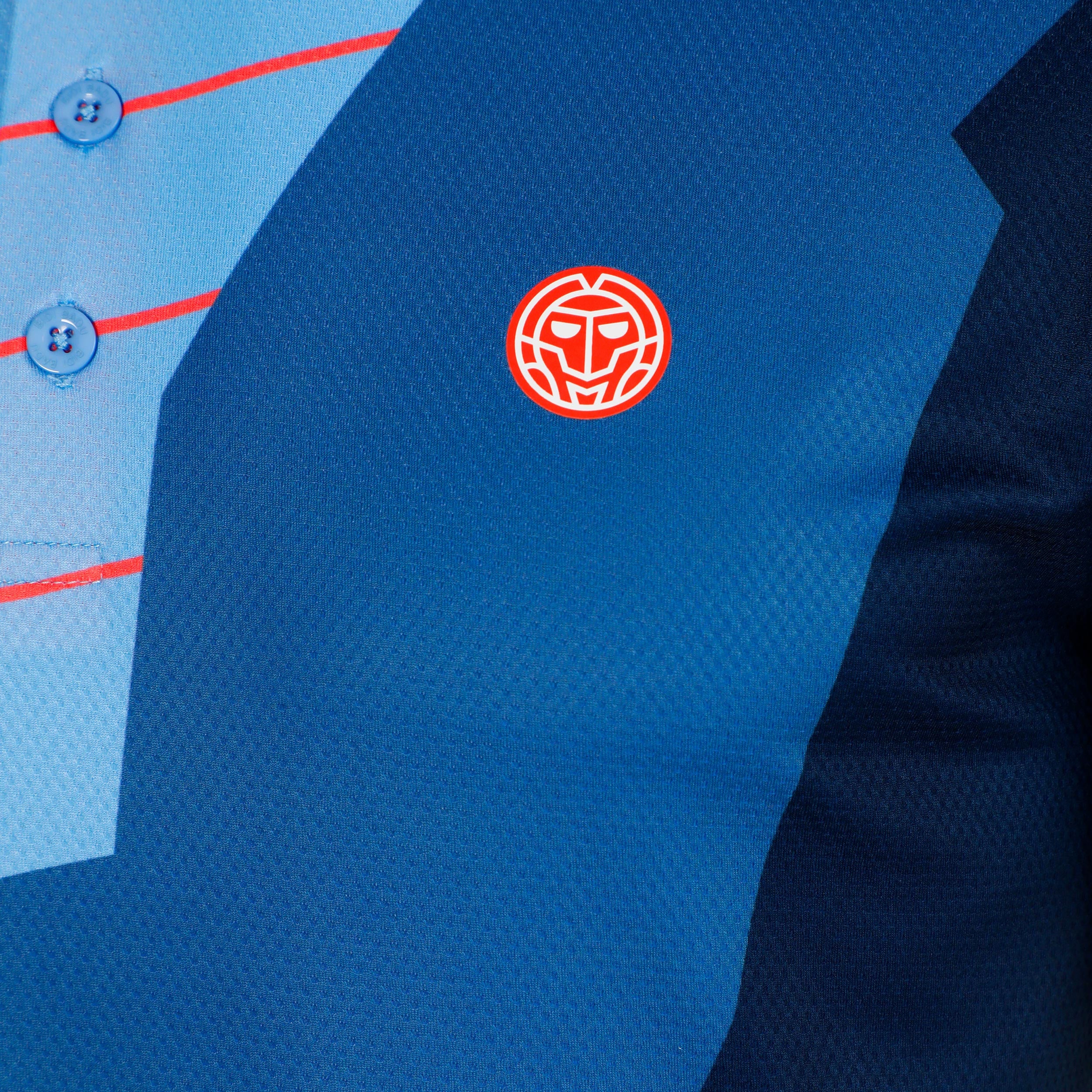 Hey Laguna Polo Hombres-azul, coral - Image 3
