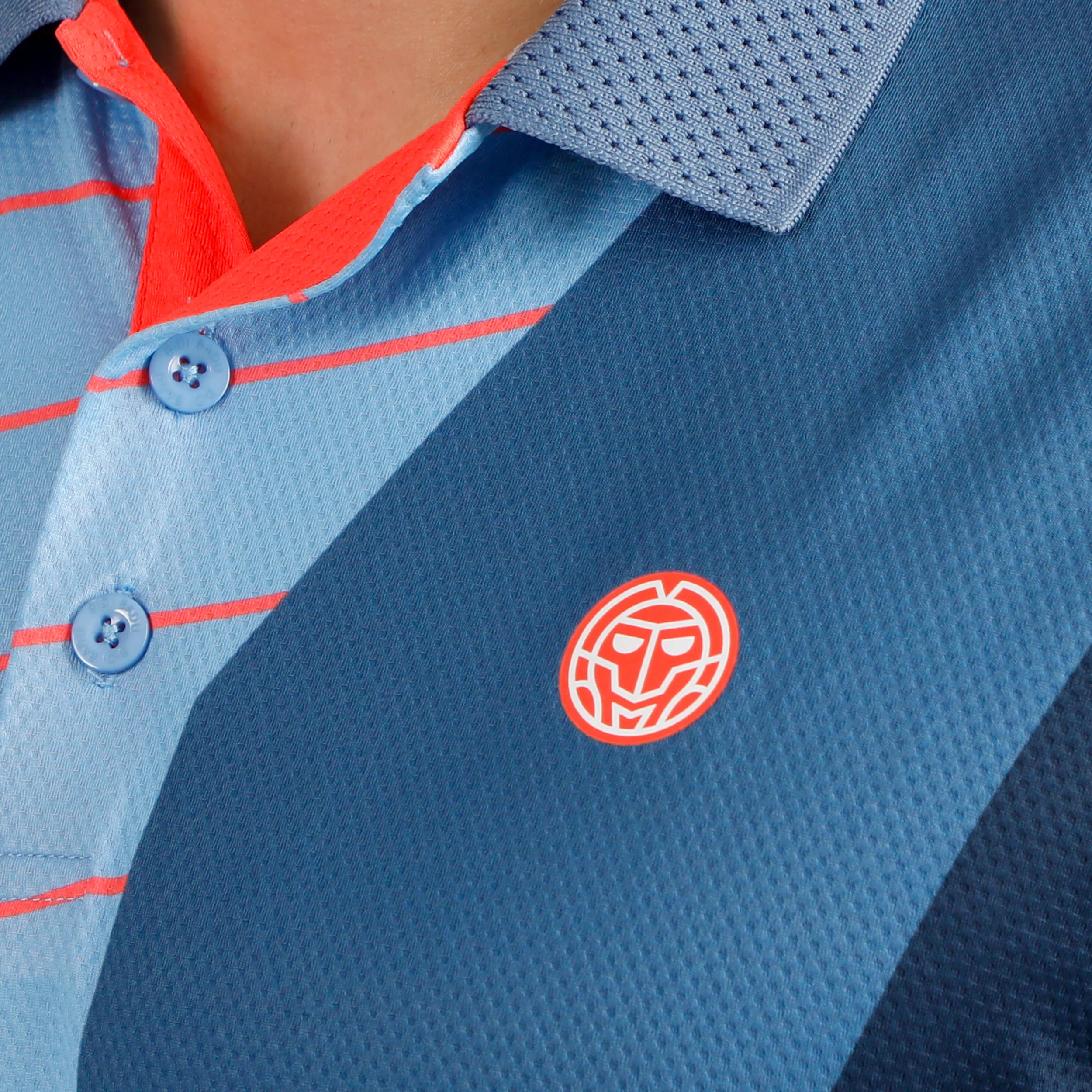 Hey Laguna Polo Hombres-azul, coral - Image 9