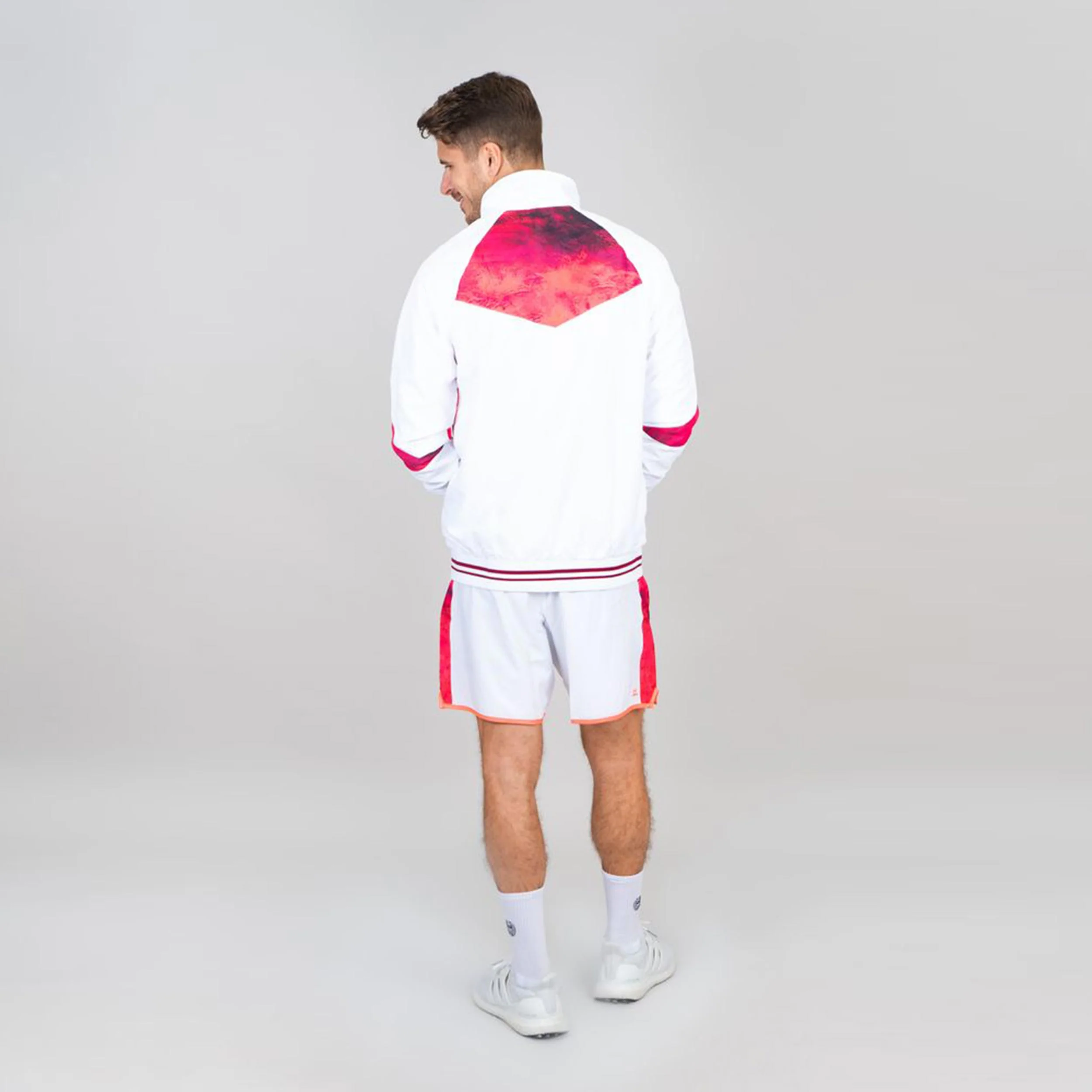 Jabu Tech Chaqueta De Entrenamiento Hombres-Rojo,Blanco - Image 2