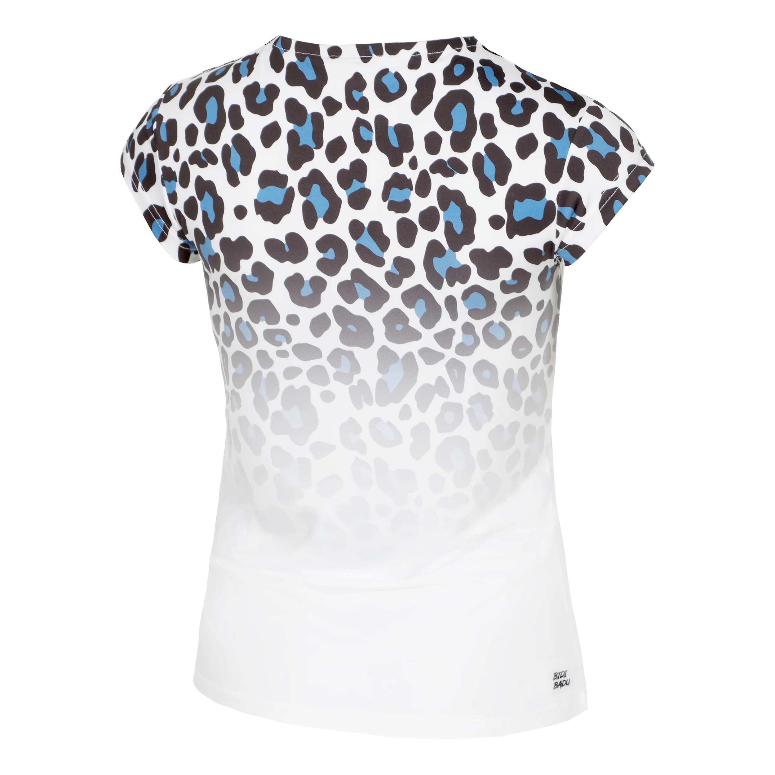 Leoparty Styles V-Neck Camiseta De Manga Corta Mujeres-Blanco,Negro - Image 2