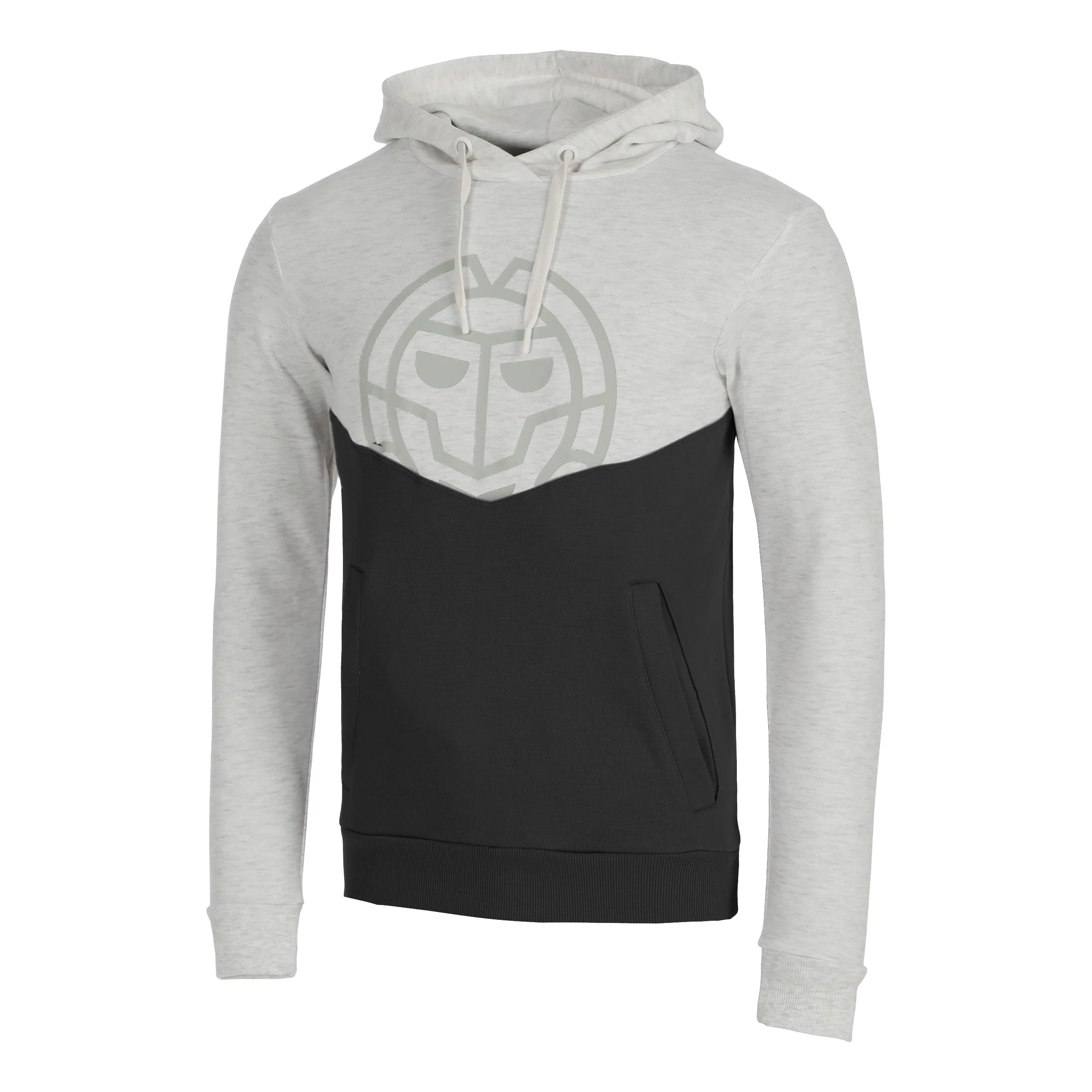 Lunis Lifestyle Sudadera Con Capucha Hombres-Gris Claro,Negro
