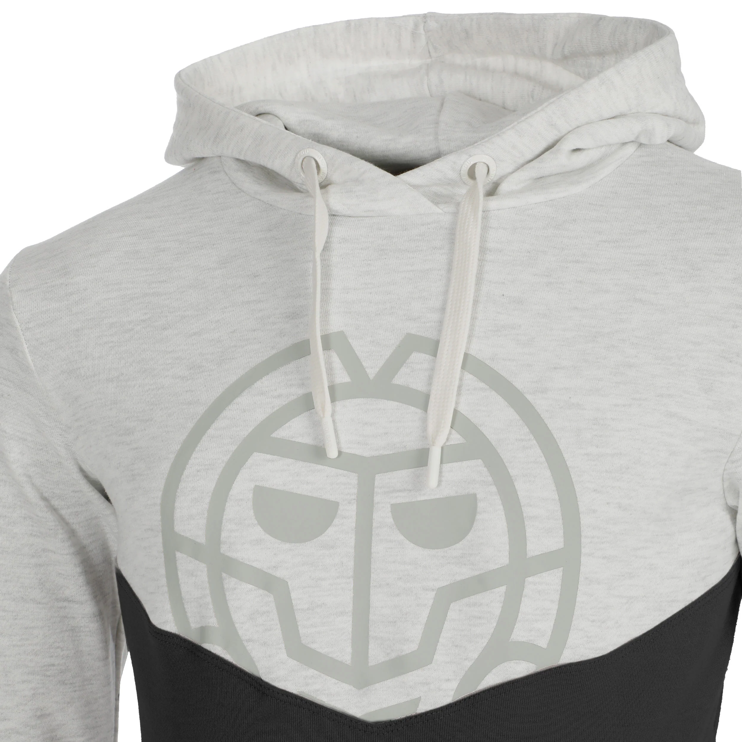 Lunis Lifestyle Sudadera Con Capucha Hombres-Gris Claro,Negro - Image 3