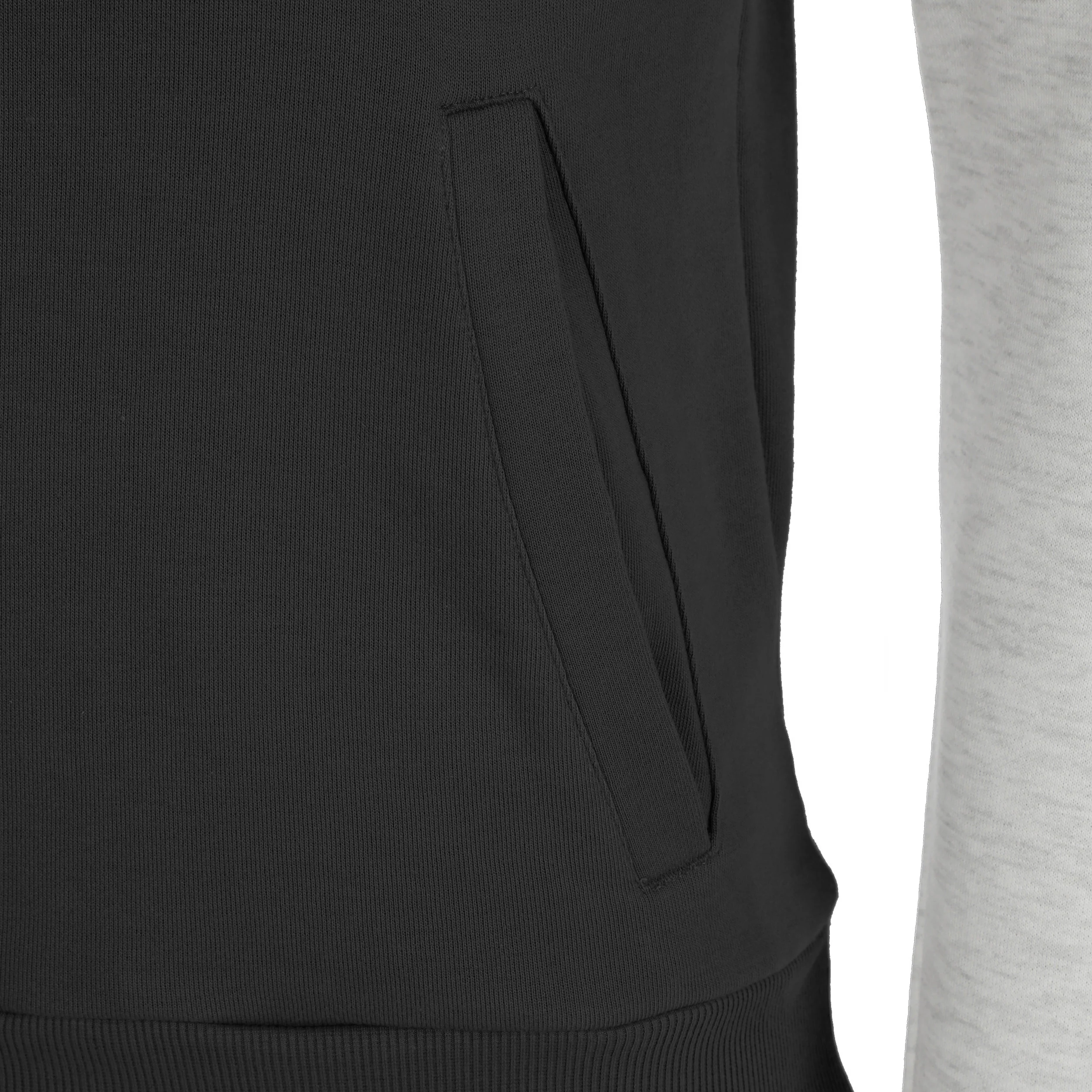 Lunis Lifestyle Sudadera Con Capucha Hombres-Gris Claro,Negro - Image 4