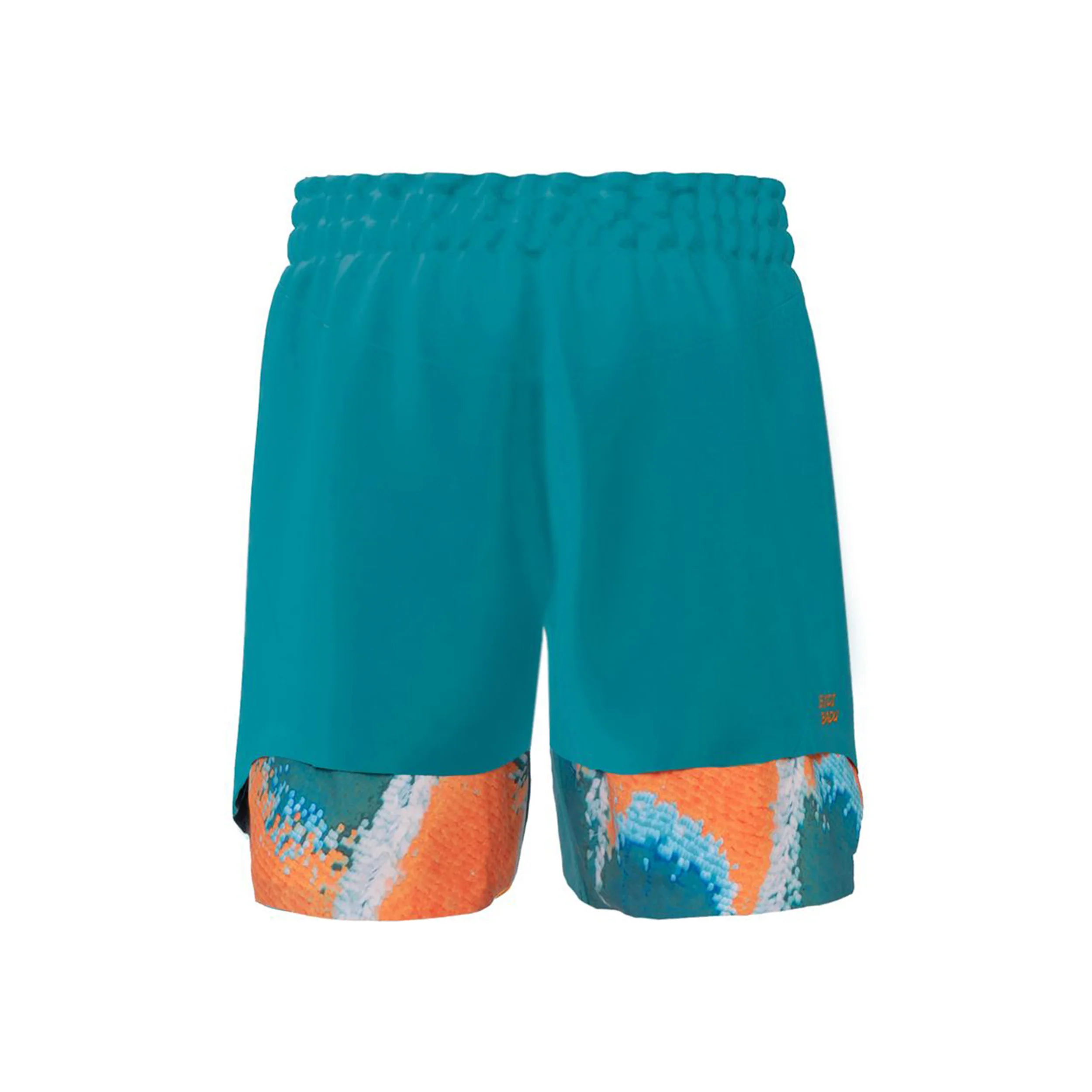 Melbourne 2025 7inch Shorts Hombres-Color Petróleo,Naranja - Image 2