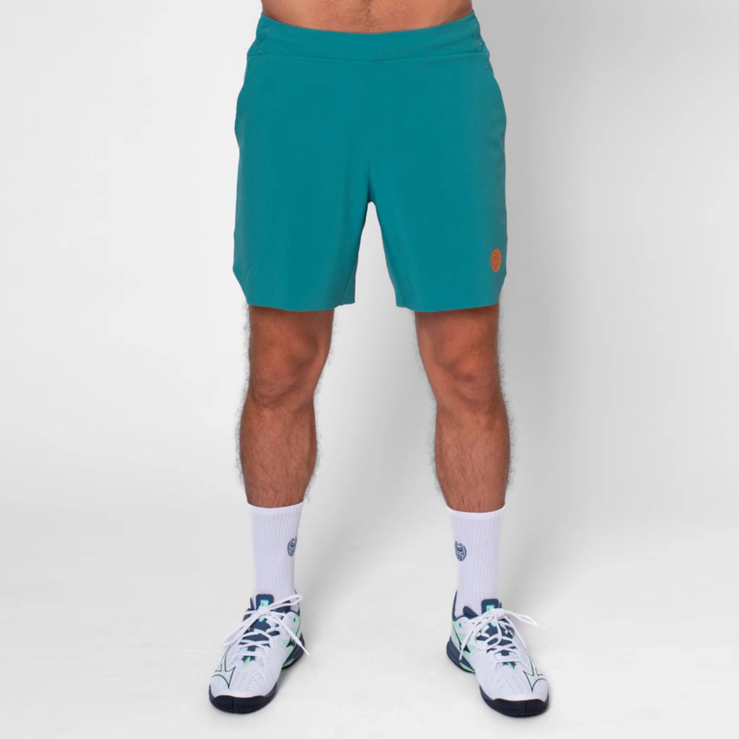 Melbourne 2025 7inch Shorts Hombres-Color Petróleo,Naranja - Image 3