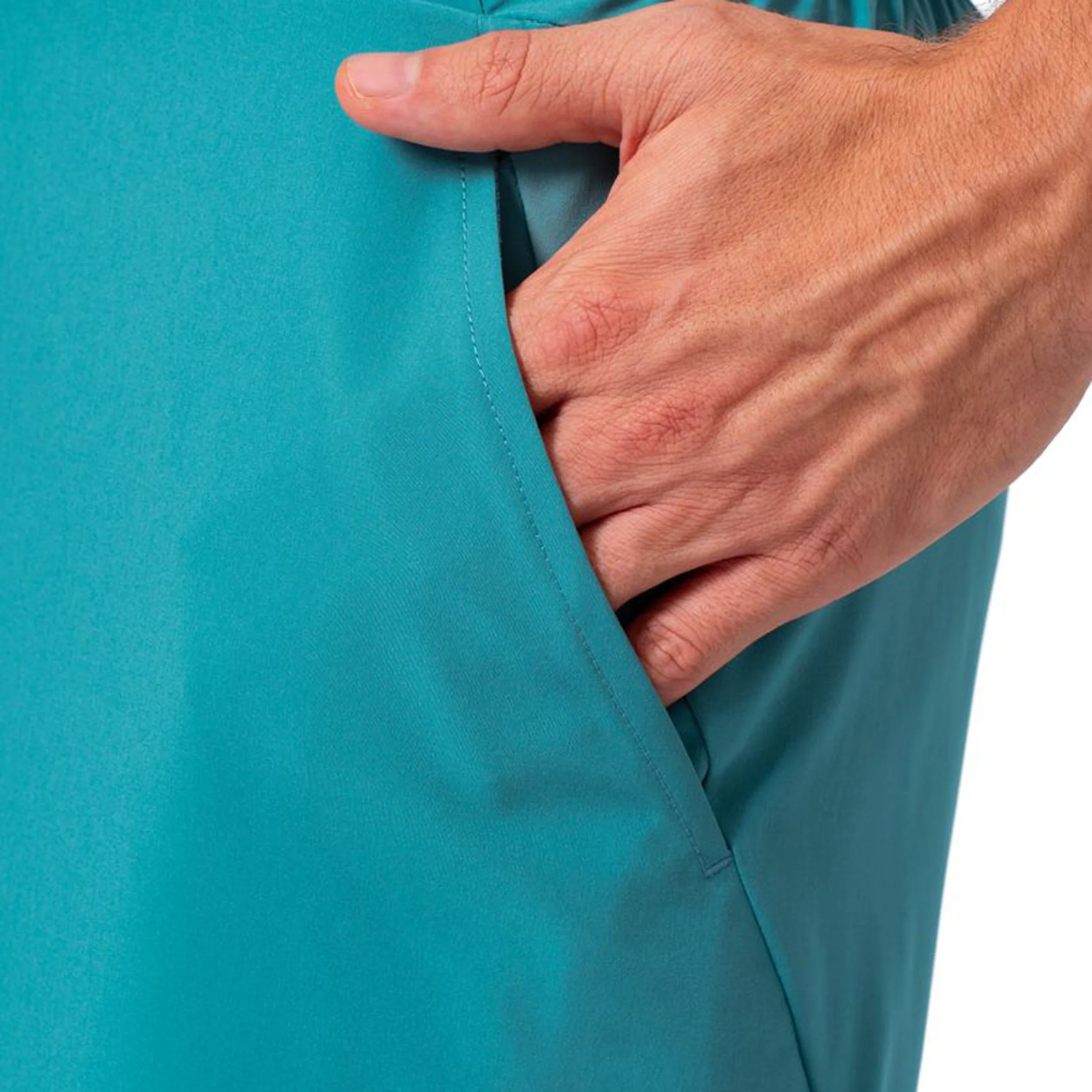 Melbourne 2025 7inch Shorts Hombres-Color Petróleo,Naranja - Image 6