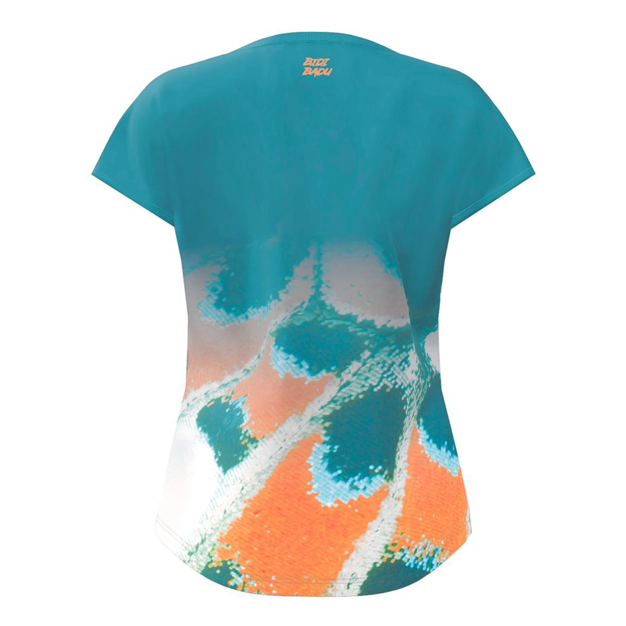 Melbourne 2025 Camiseta De Manga Corta Mujeres-Color Petróleo,Naranja - Image 2