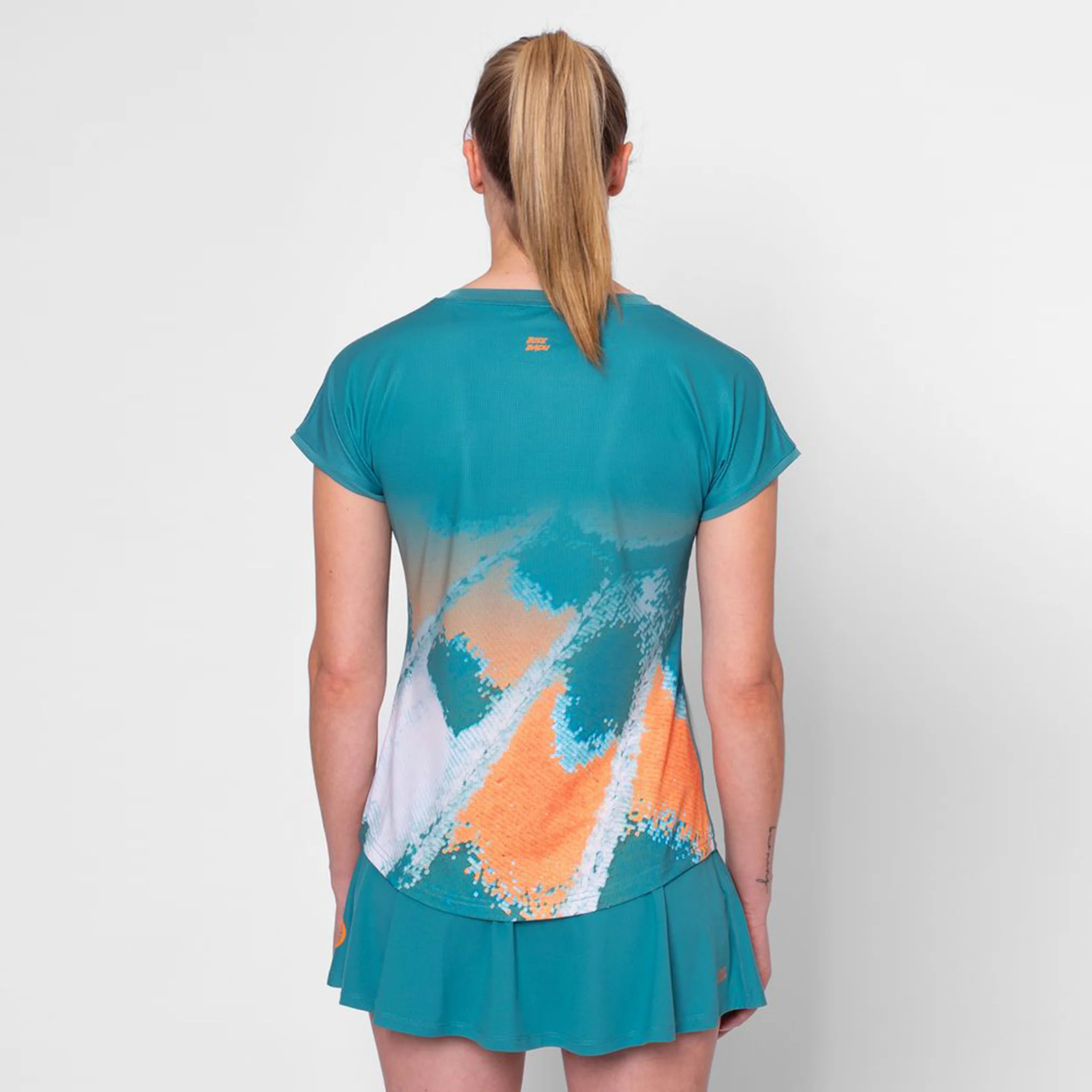 Melbourne 2025 Camiseta De Manga Corta Mujeres-Color Petróleo,Naranja - Image 4