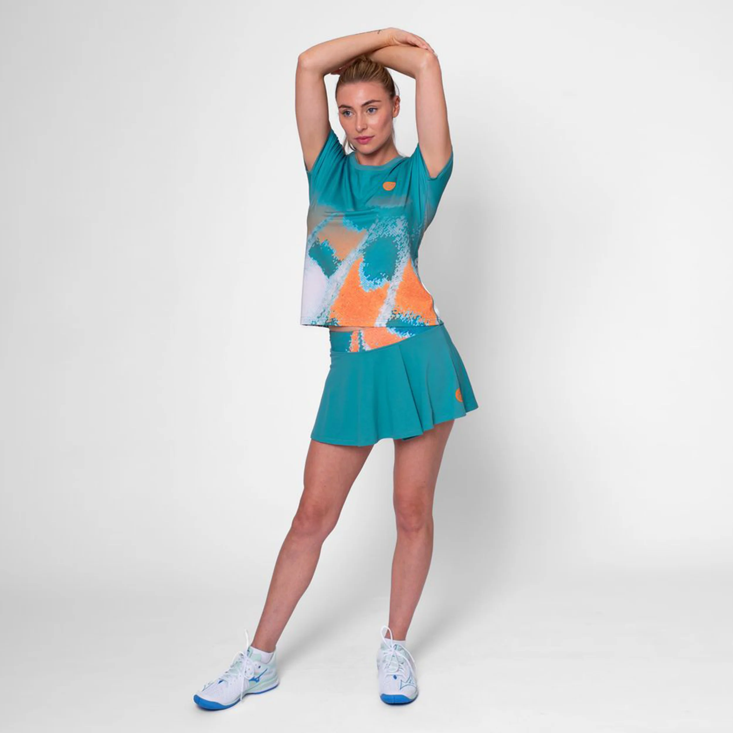 Melbourne 2025 Camiseta De Manga Corta Mujeres-Color Petróleo,Naranja - Image 8