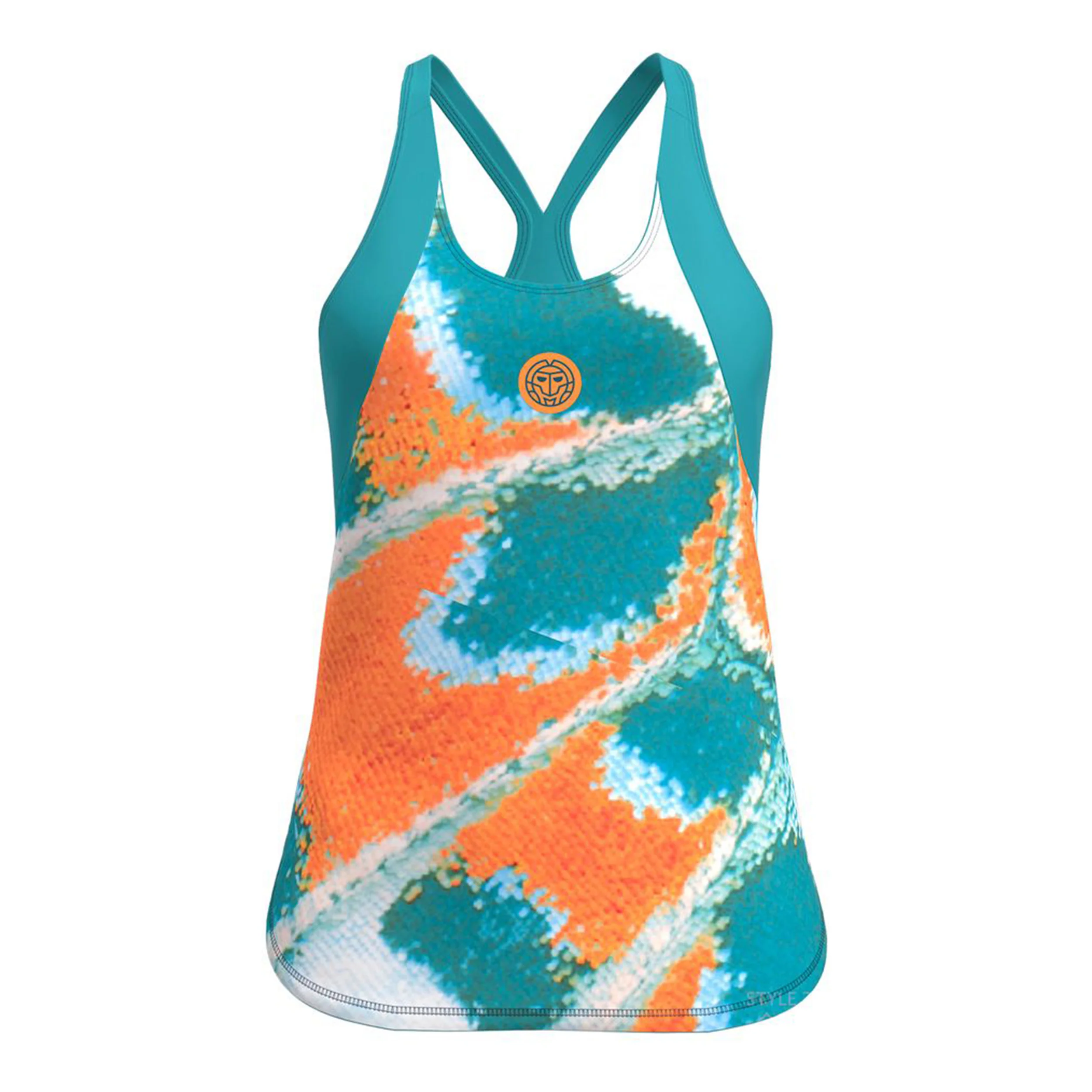 Melbourne 2025 Camiseta De Tirantes Mujeres-Color Petróleo,Naranja