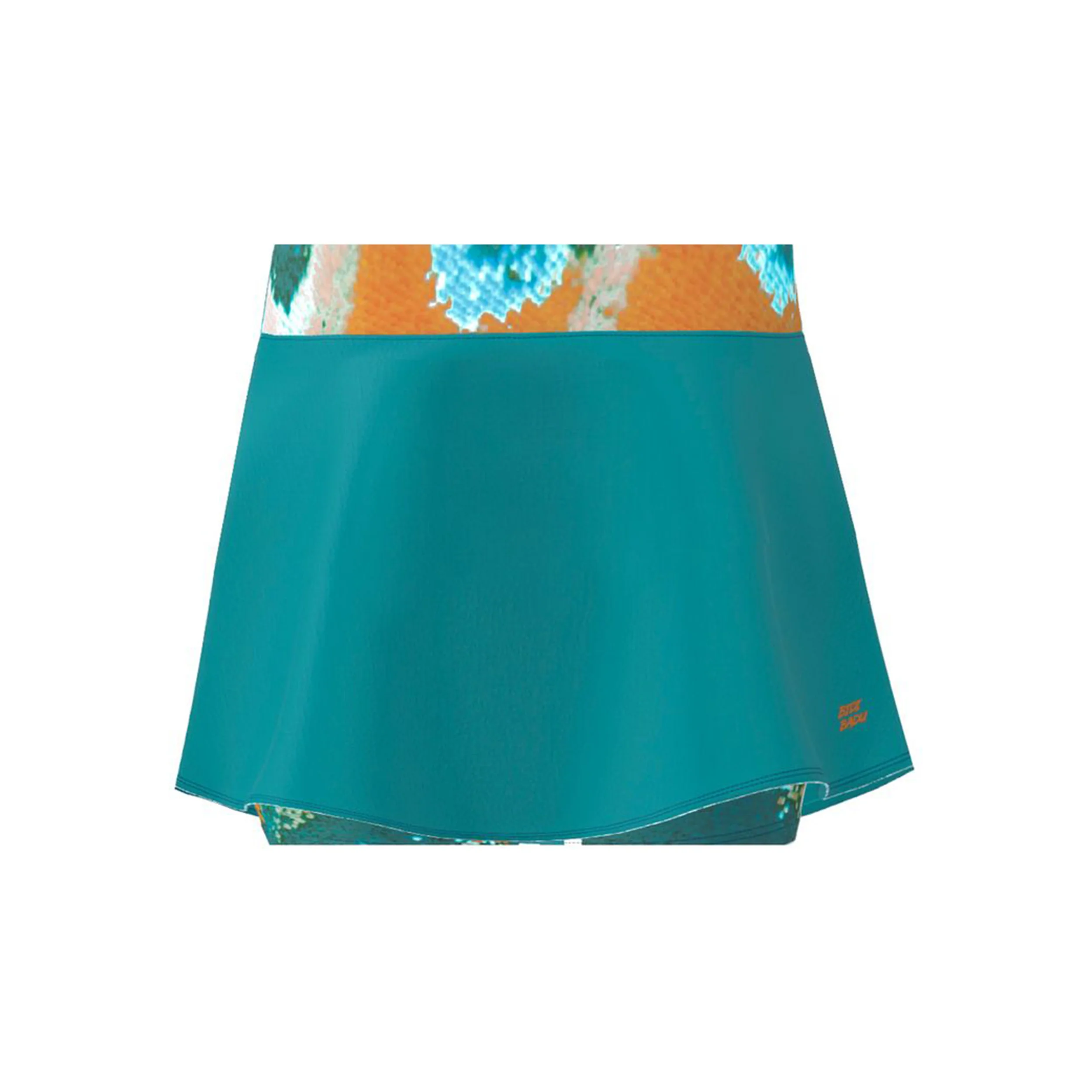 Melbourne 2025 Printed Falda Mujeres-Color Petróleo,Naranja - Image 2