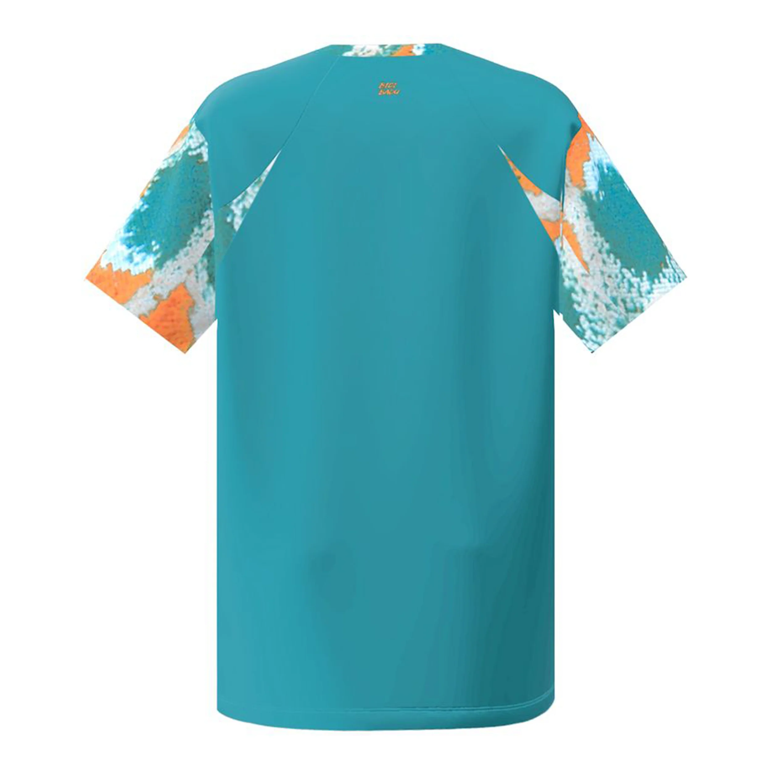 Melbourne 2025 V-Neck Camiseta De Manga Corta Hombres-Color Petróleo,Naranja - Image 2