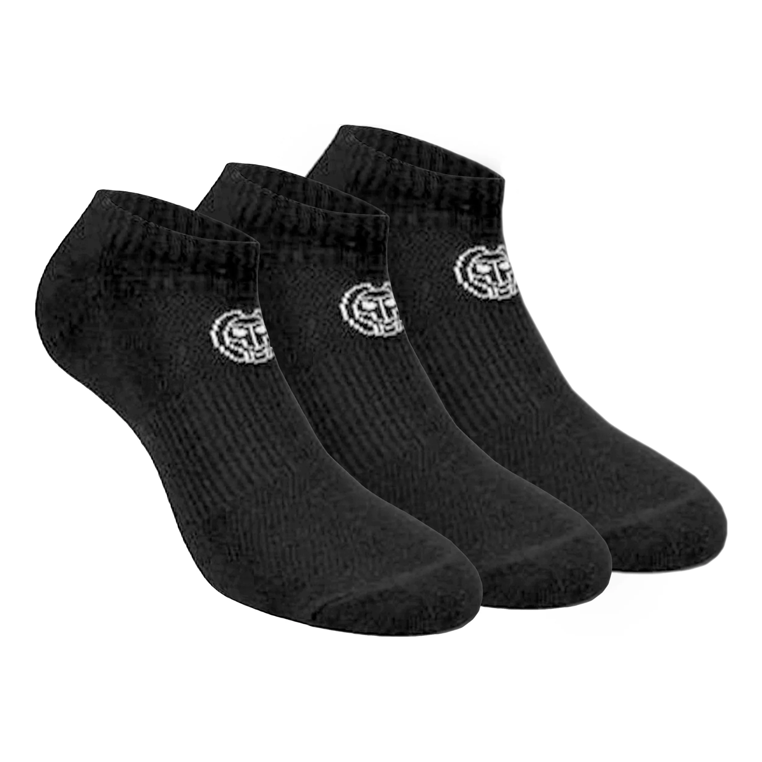No Party No Show Move Calcetines De Tenis Pack De 3-Negro,Blanco