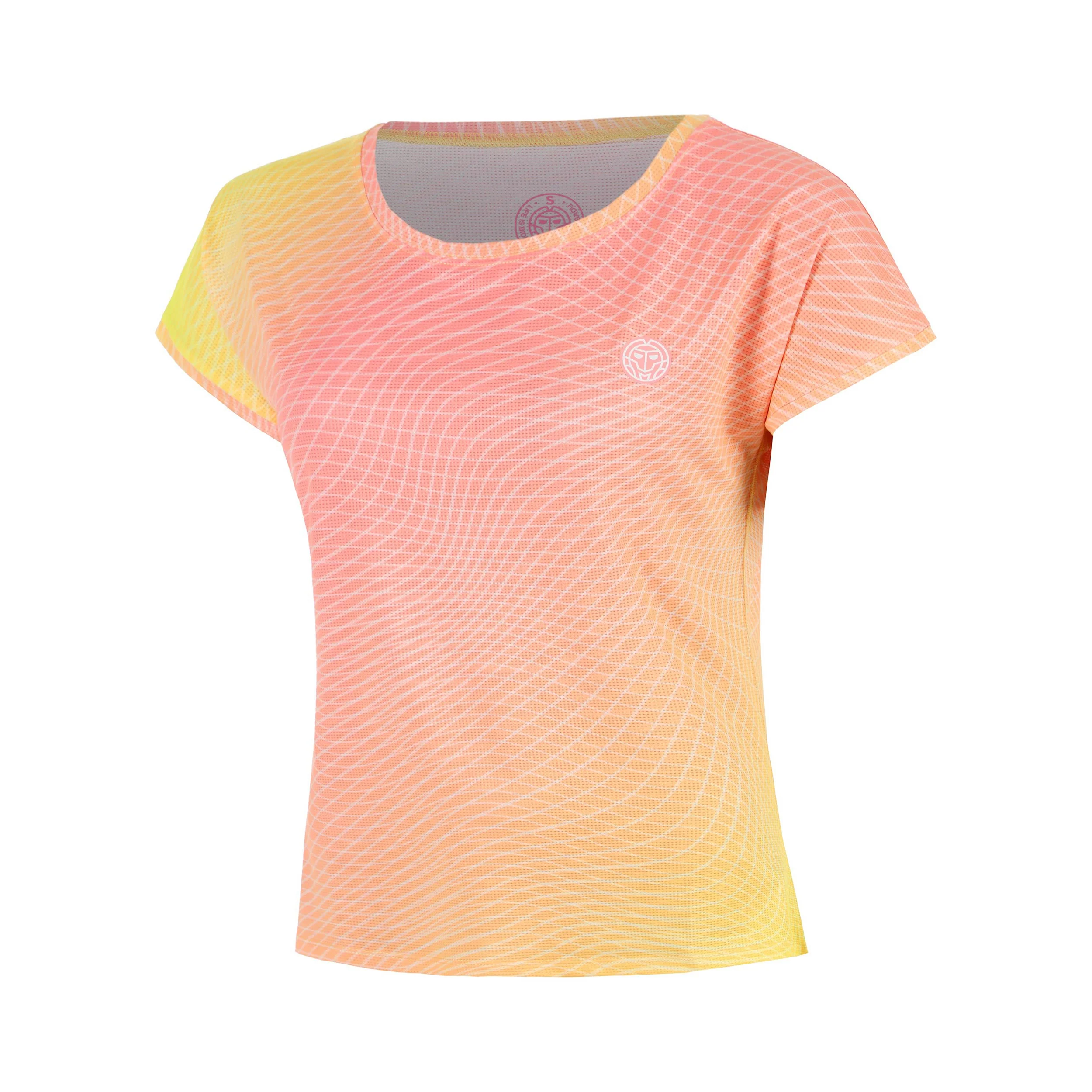 Out of Control Camiseta de manga corta Chicas-rosa, amarillo neón