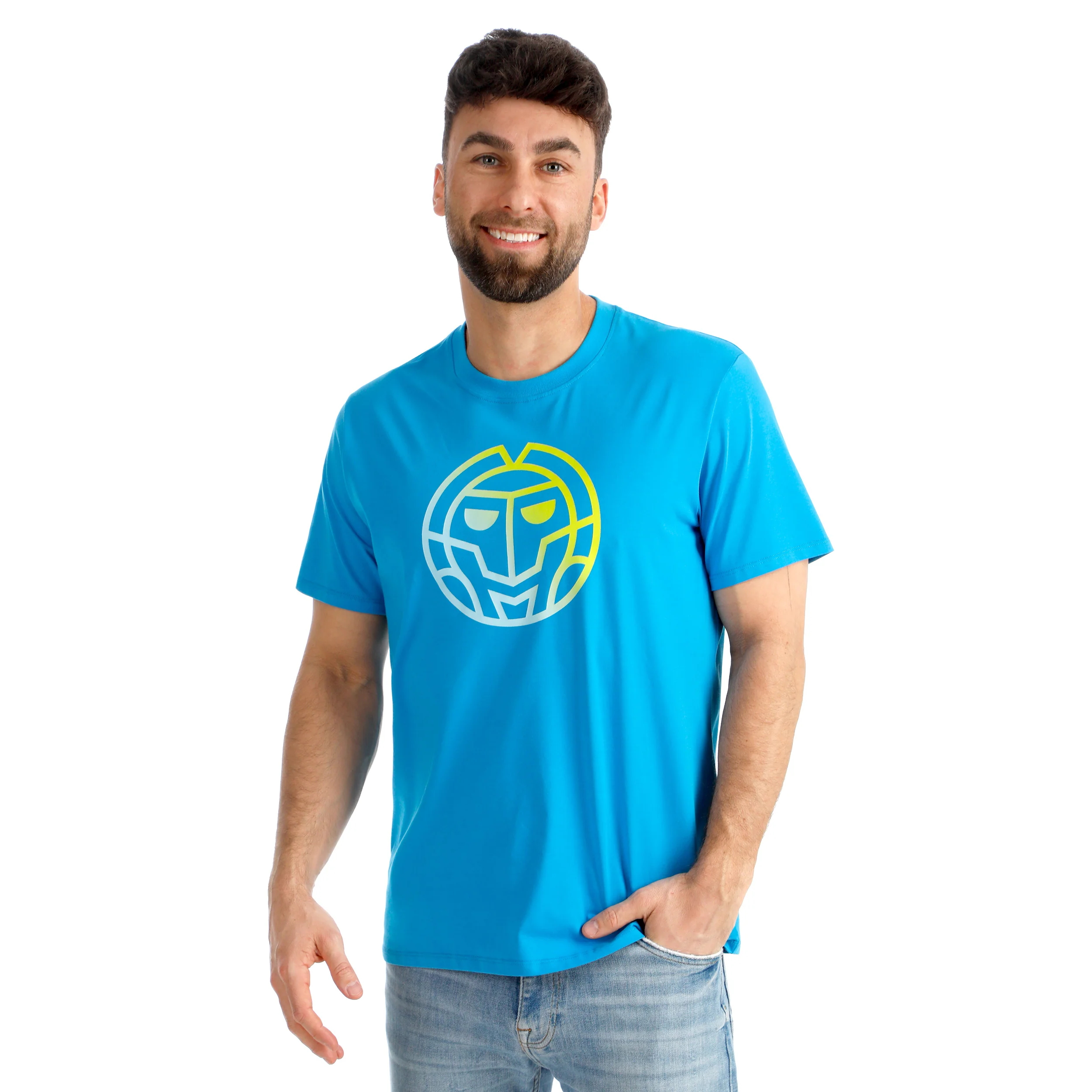Out of Control Logo Camiseta de manga corta Hombres-azul - Image 4