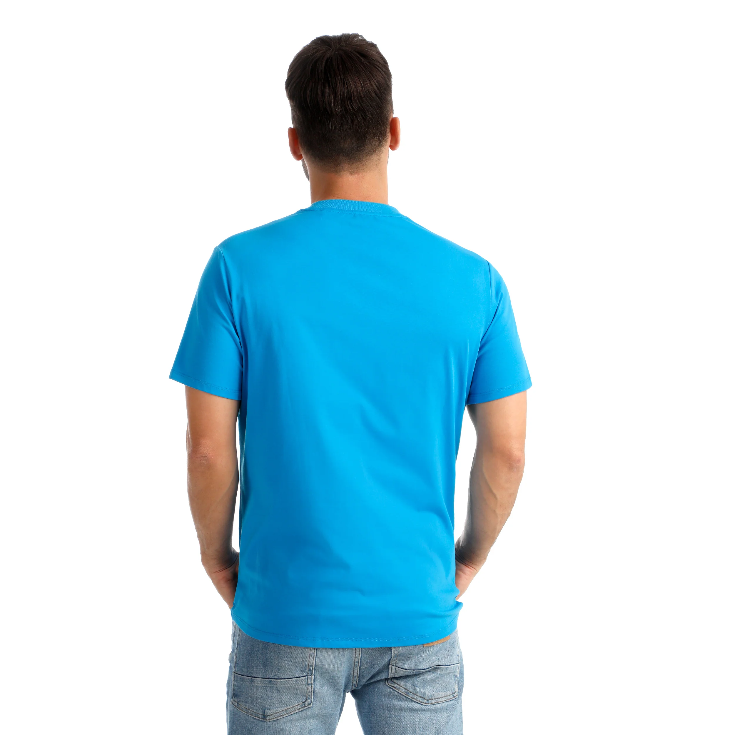 Out of Control Logo Camiseta de manga corta Hombres-azul - Image 5