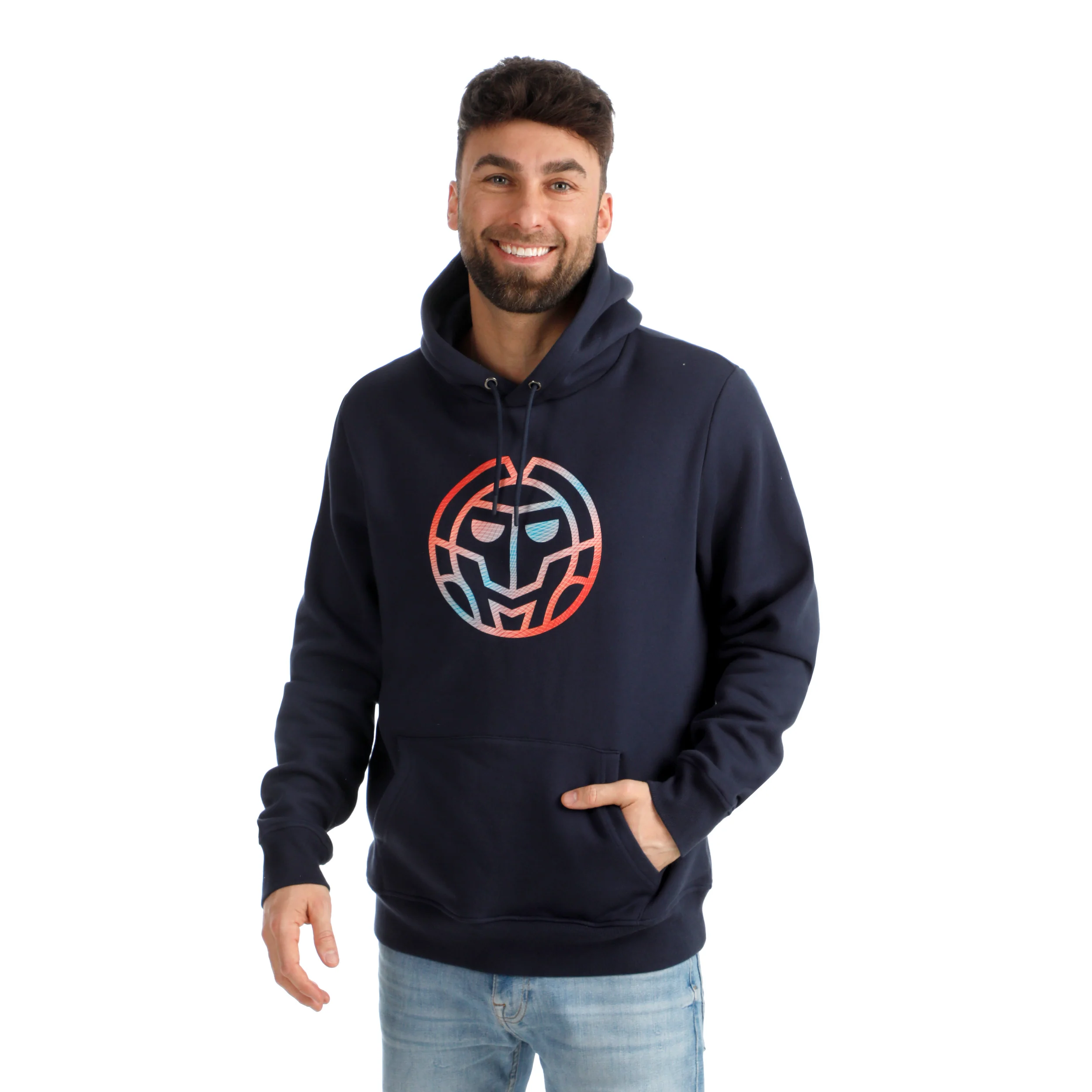 Out of Control Logo Sudadera con capucha Hombres-azul oscuro - Image 5