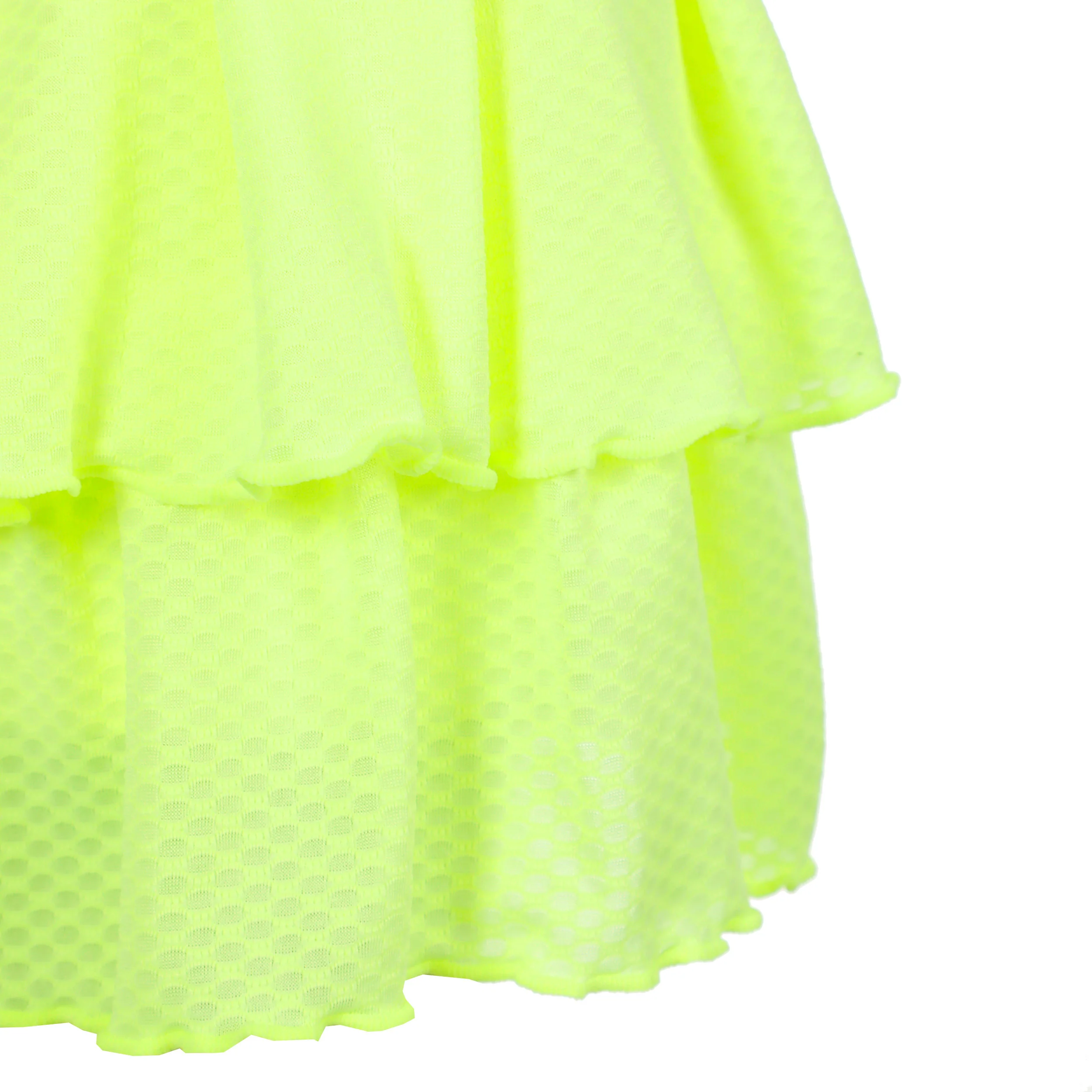 Out of Control Pleated Falda Chicas-amarillo neón - Image 5