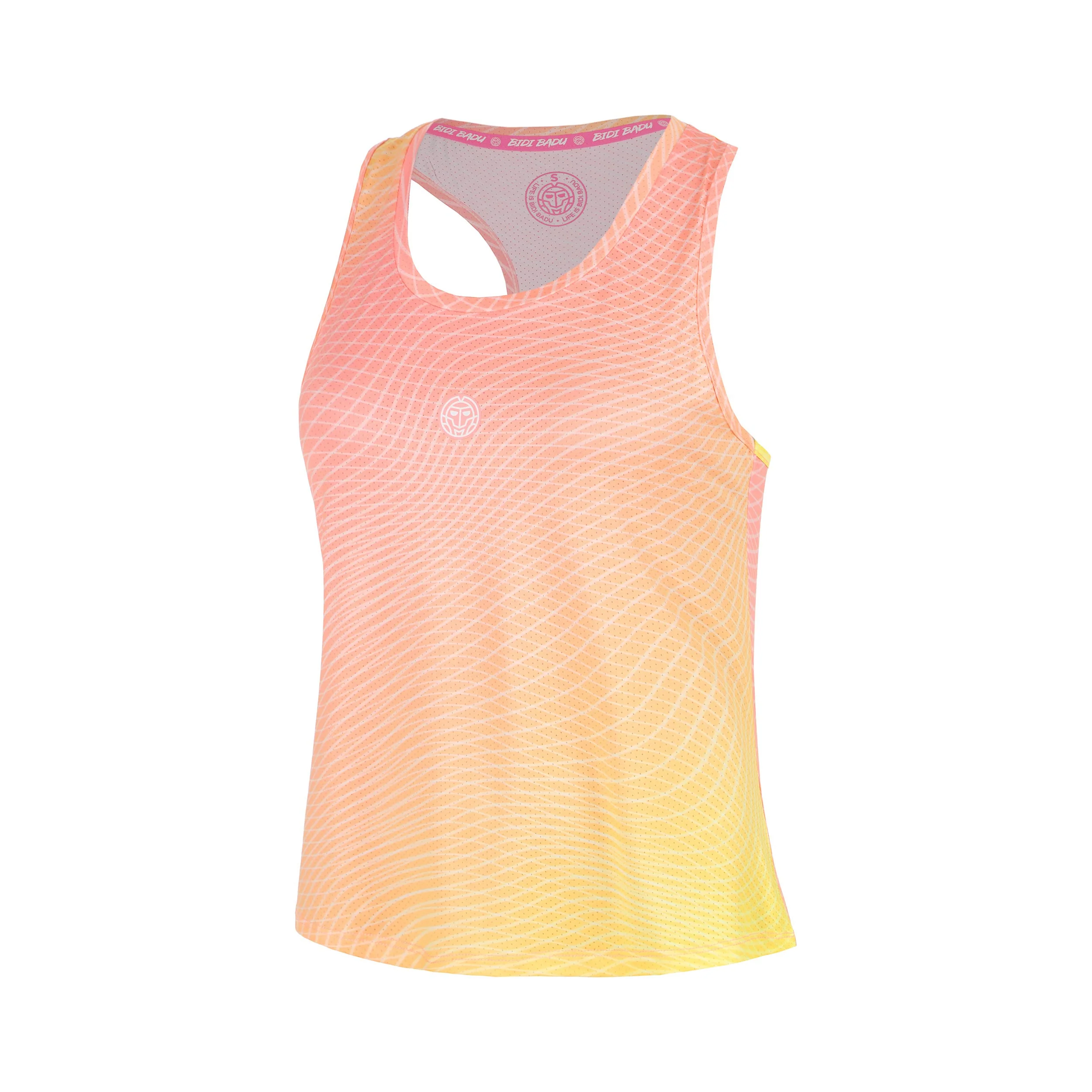 Out of Control Racerback Camiseta de tirantes Chicas-rosa, amarillo neón