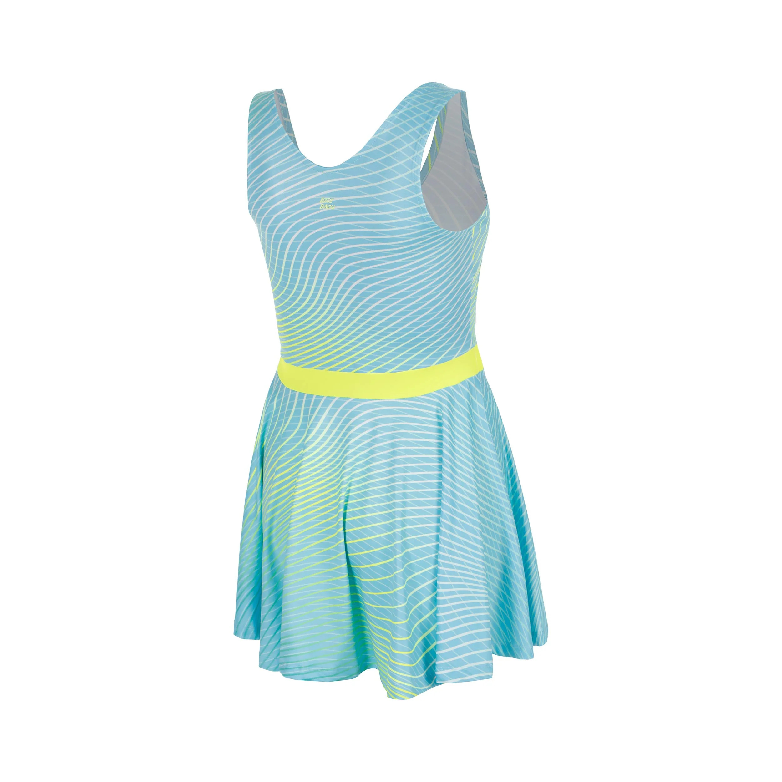 Out of Control Vestido Chicas-azul, amarillo neón - Image 2