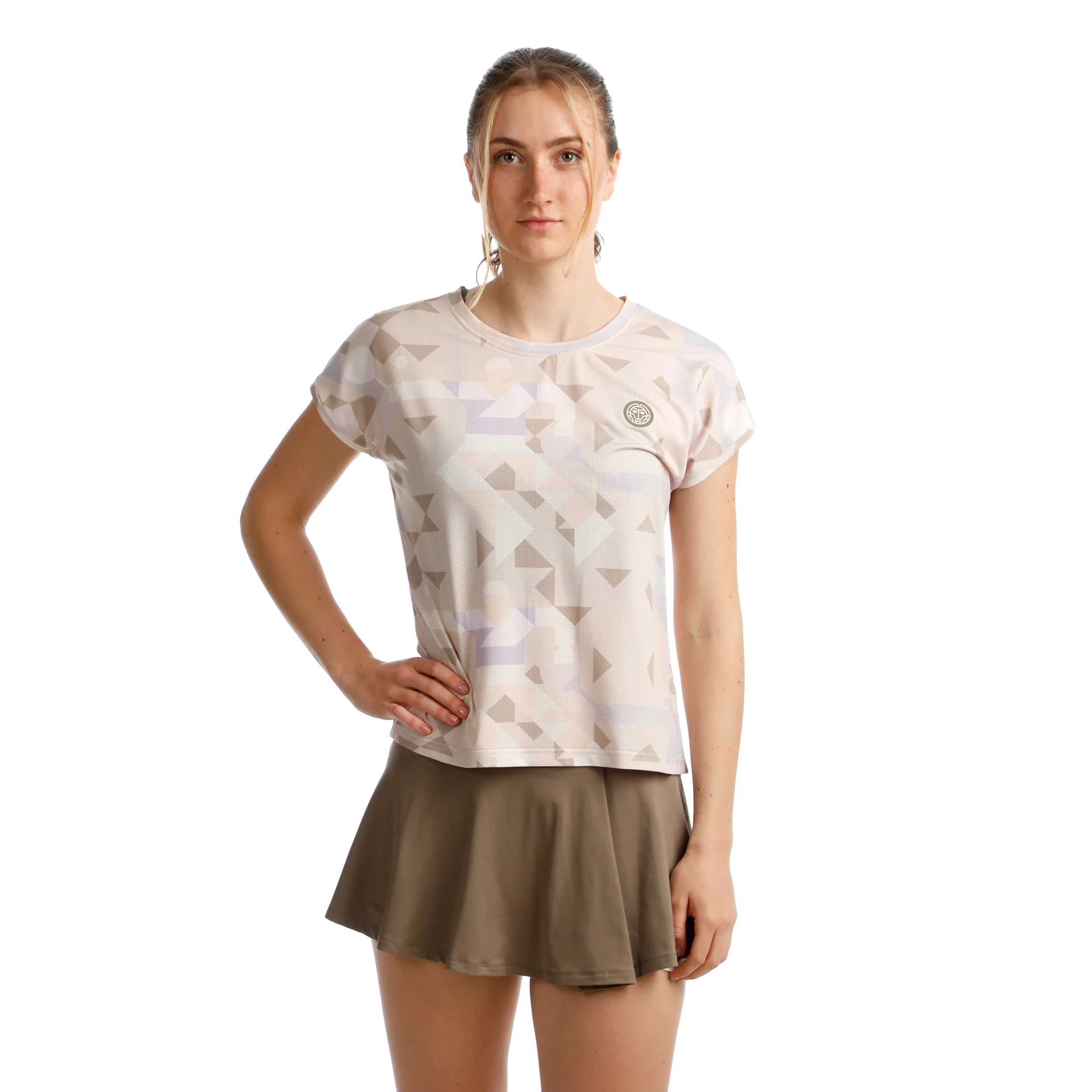 Paris 2025 Camiseta De Manga Corta Mujeres-Beige - Image 6