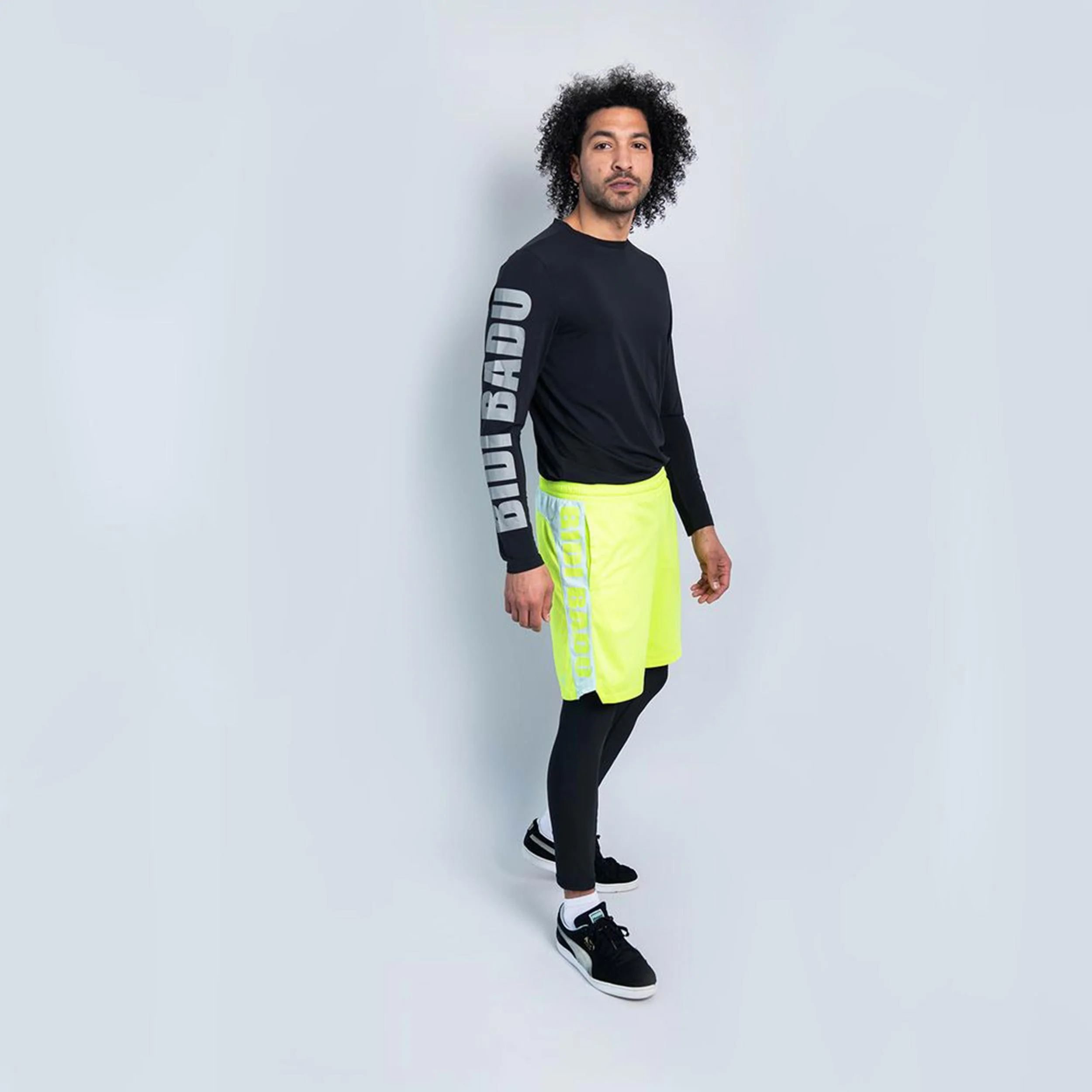 Sir Vituli Move Shorts Hombres-Amarillo Neón - Image 4