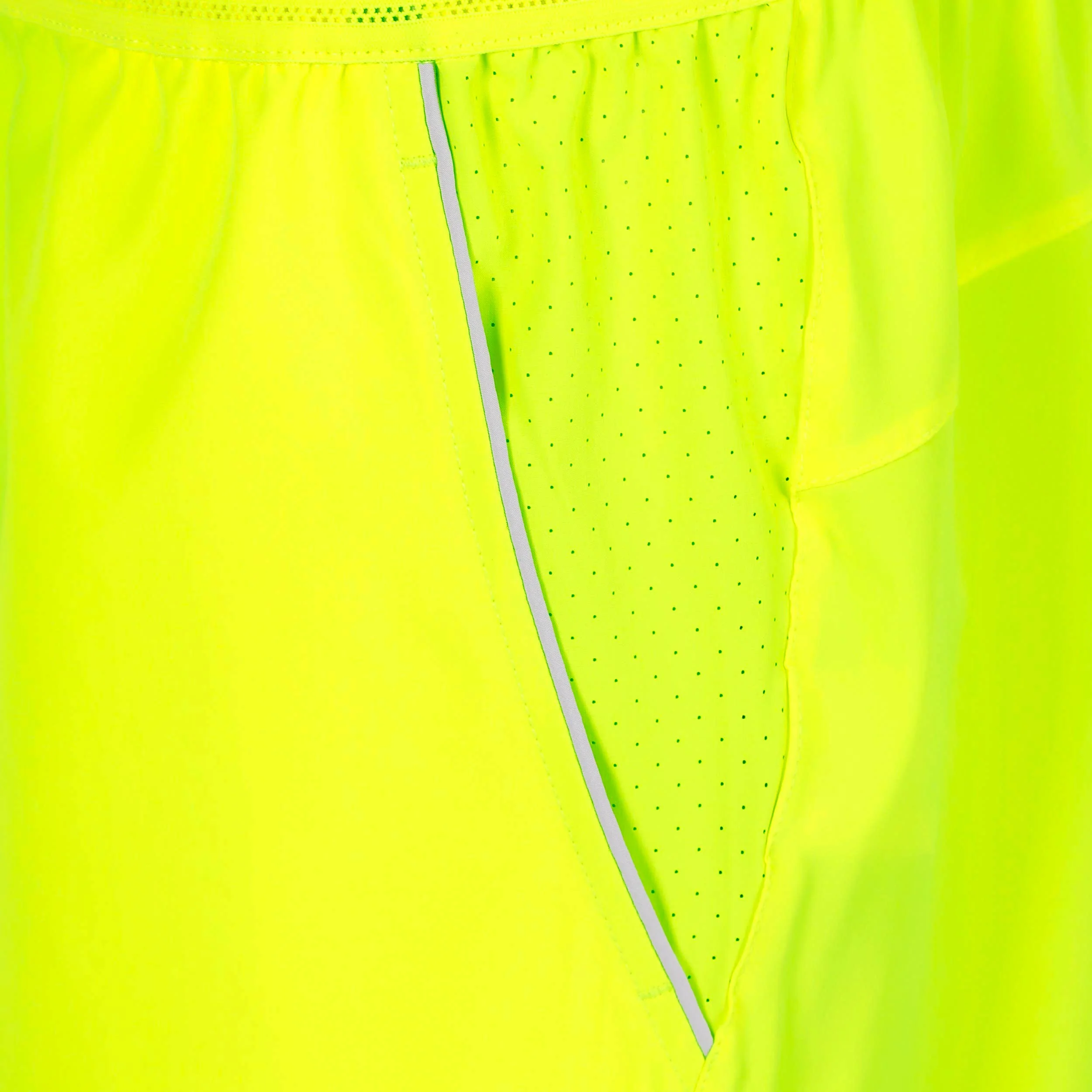 Solid 7in Shorts Hombres-amarillo neón - Image 4