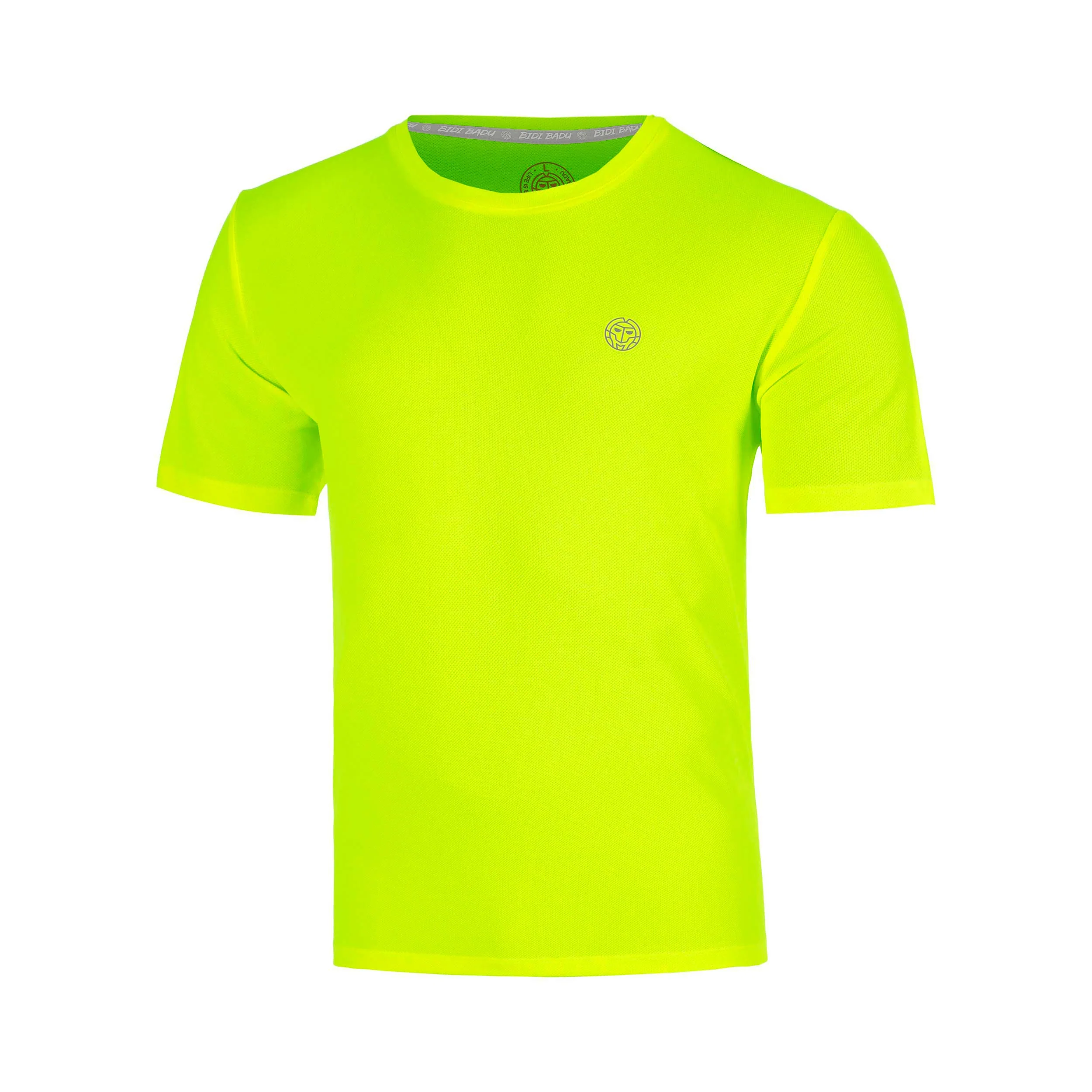Solid Camiseta de manga corta Chicos-amarillo neón