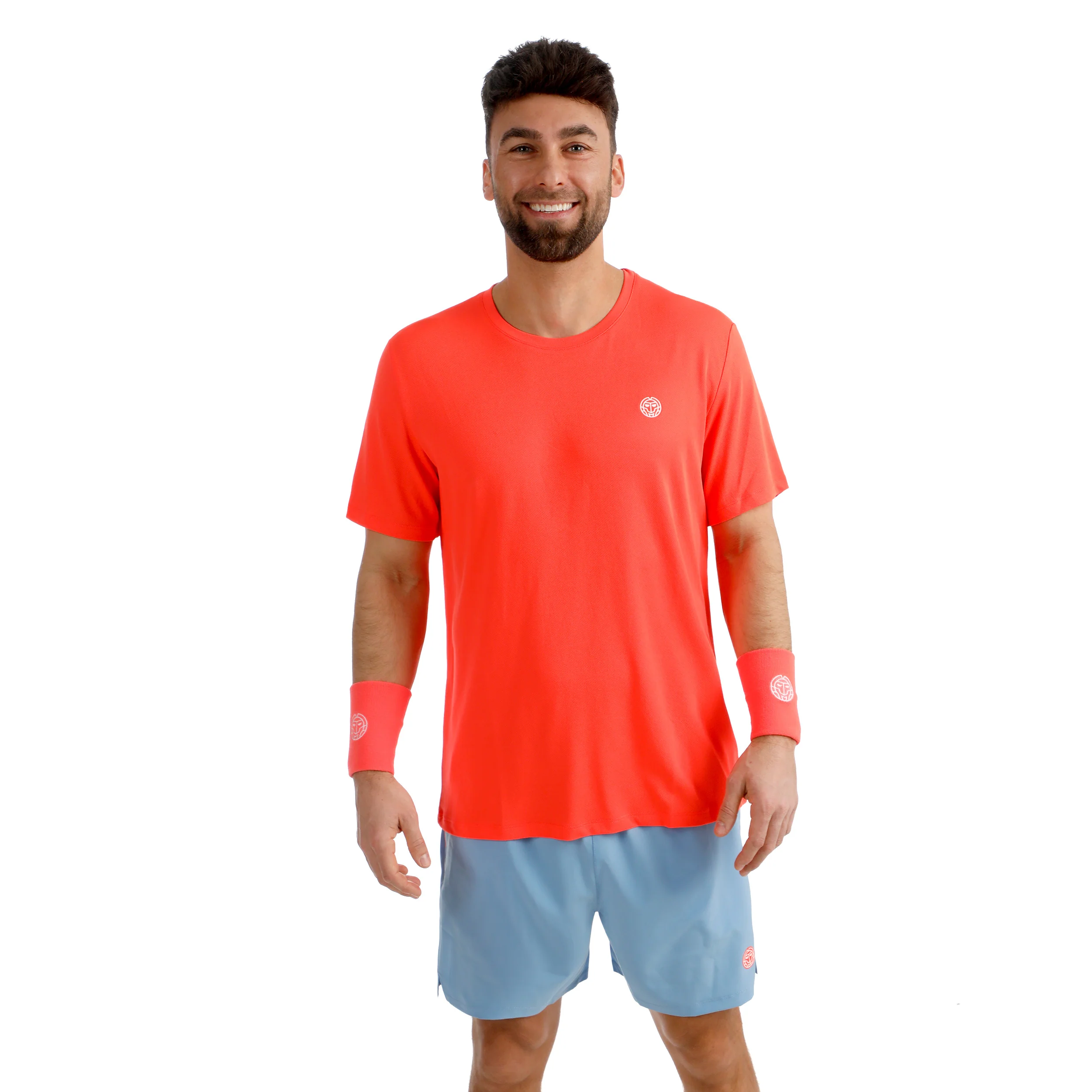Solid Camiseta de manga corta Hombres-coral - Image 4