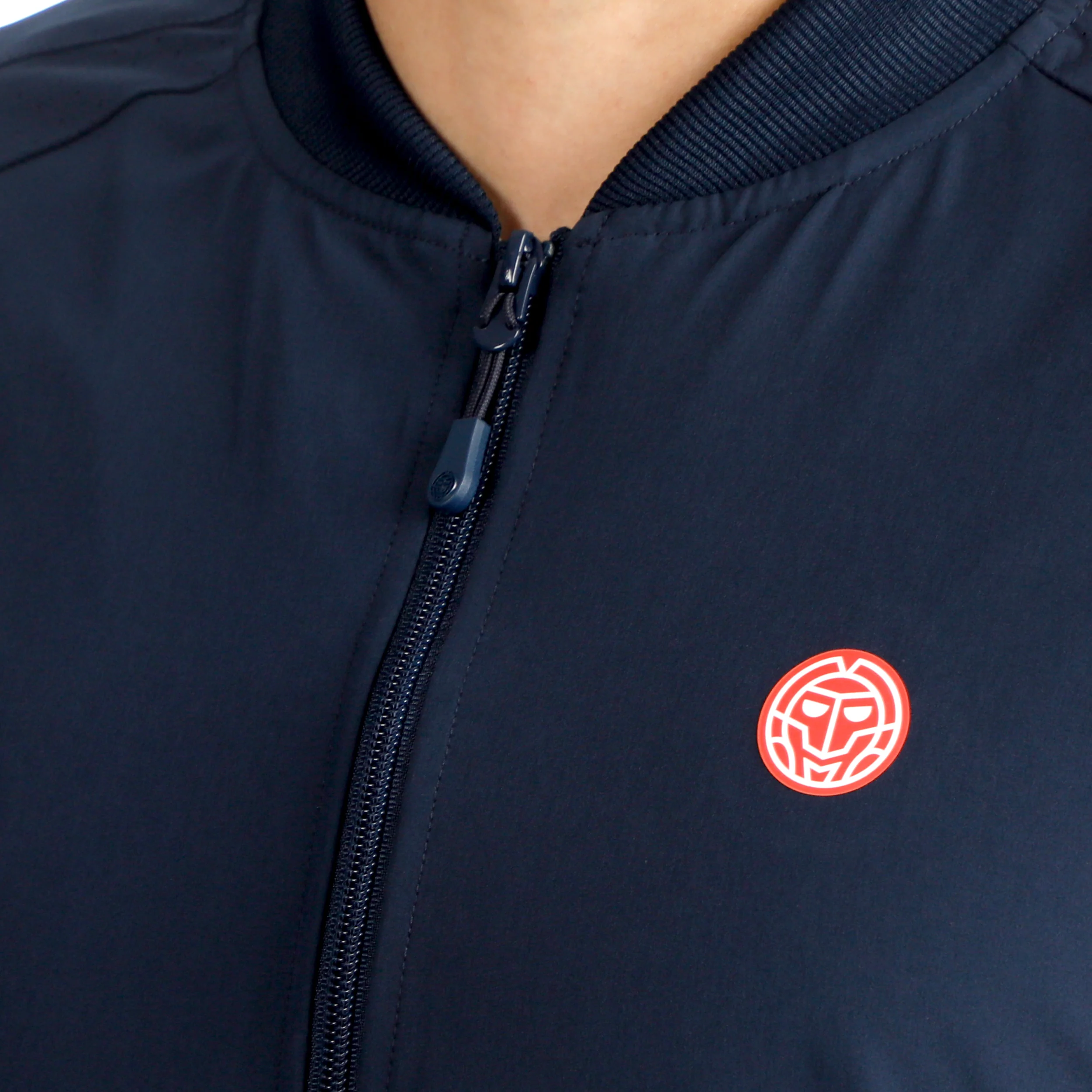 Solid Chaqueta de entrenamiento Hombres-azul oscuro - Image 8