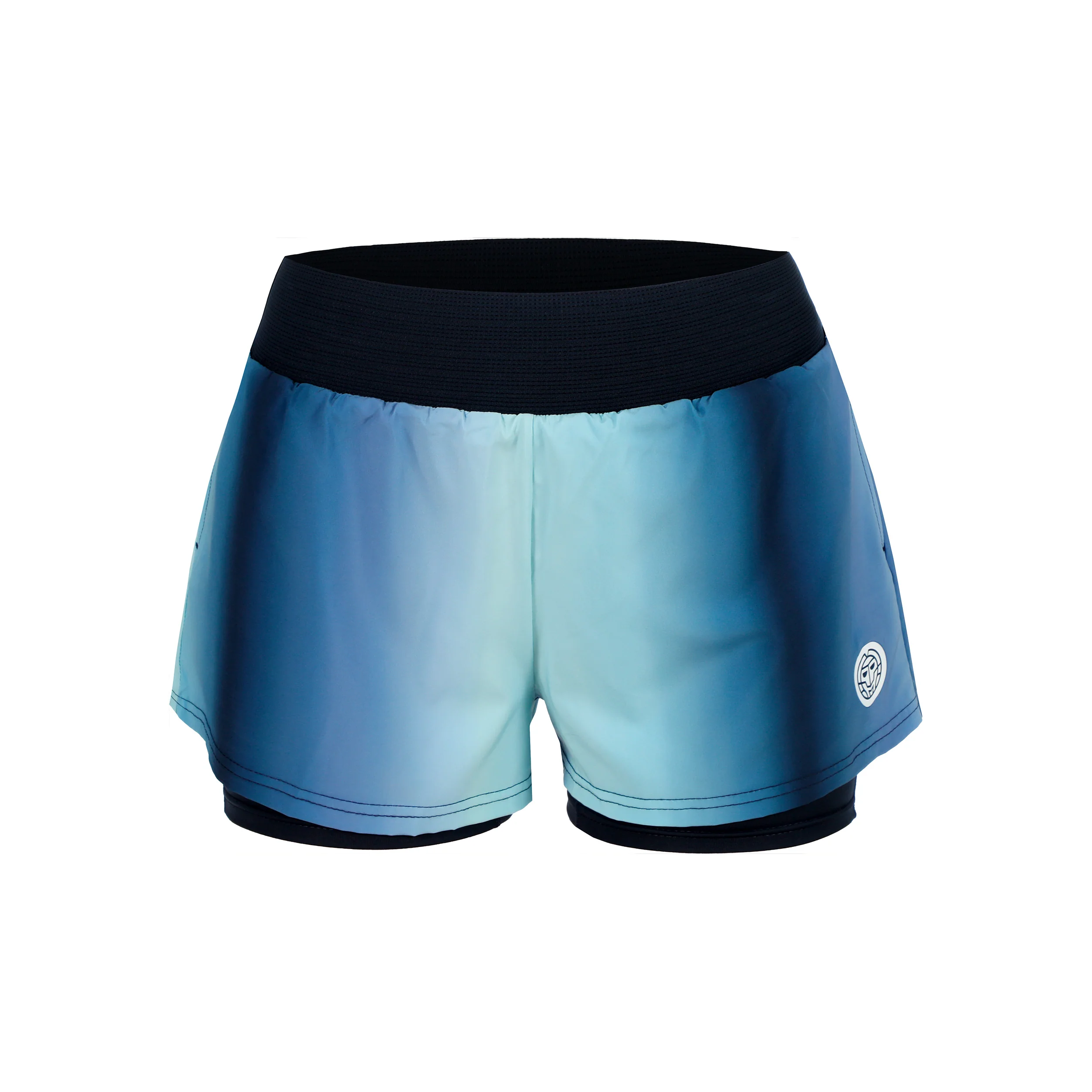 Spectrum 2In1 Printed Shorts Mujeres-Azul Oscuro,Azul Claro