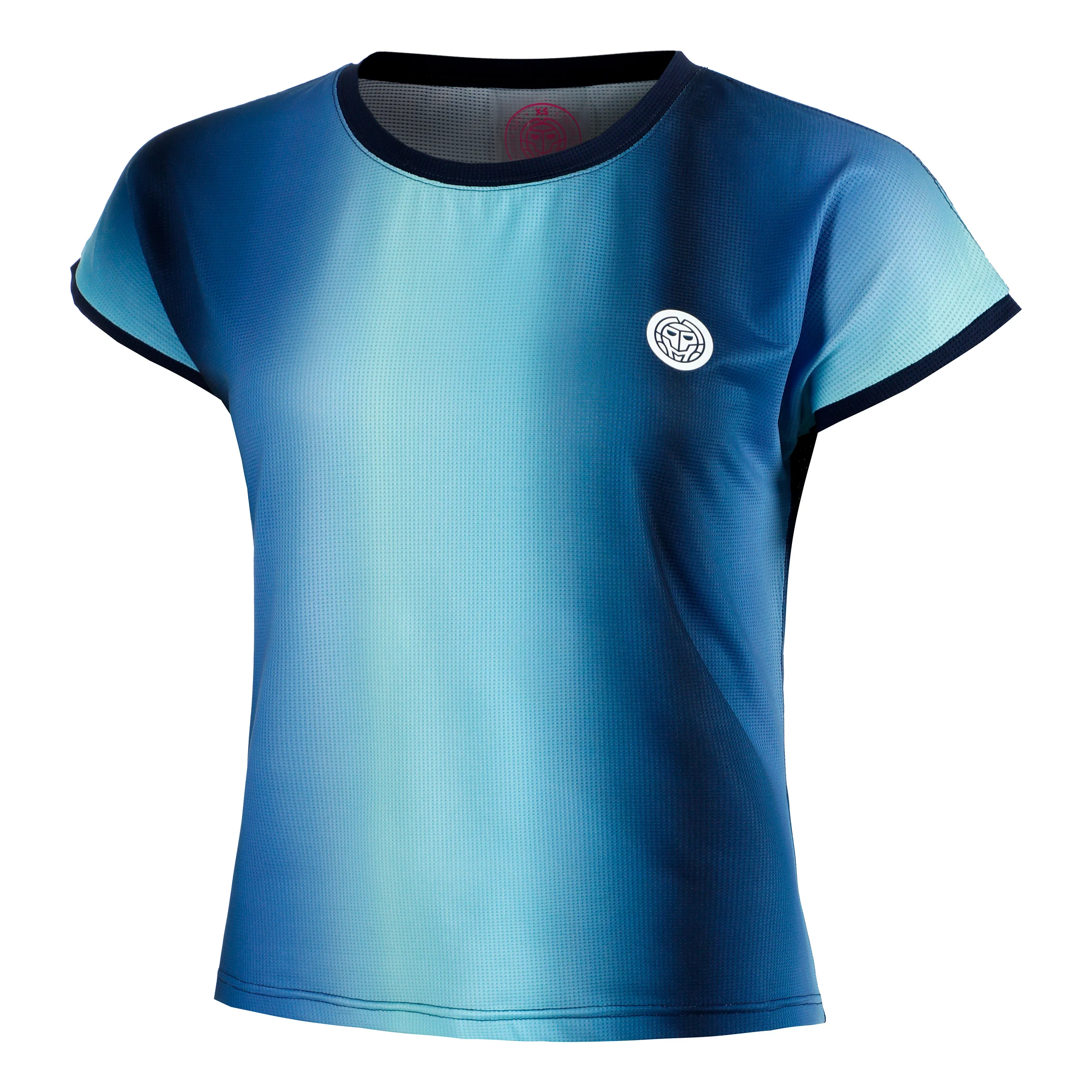 Spectrum Camiseta De Manga Corta Mujeres-Azul Oscuro,Azul Claro