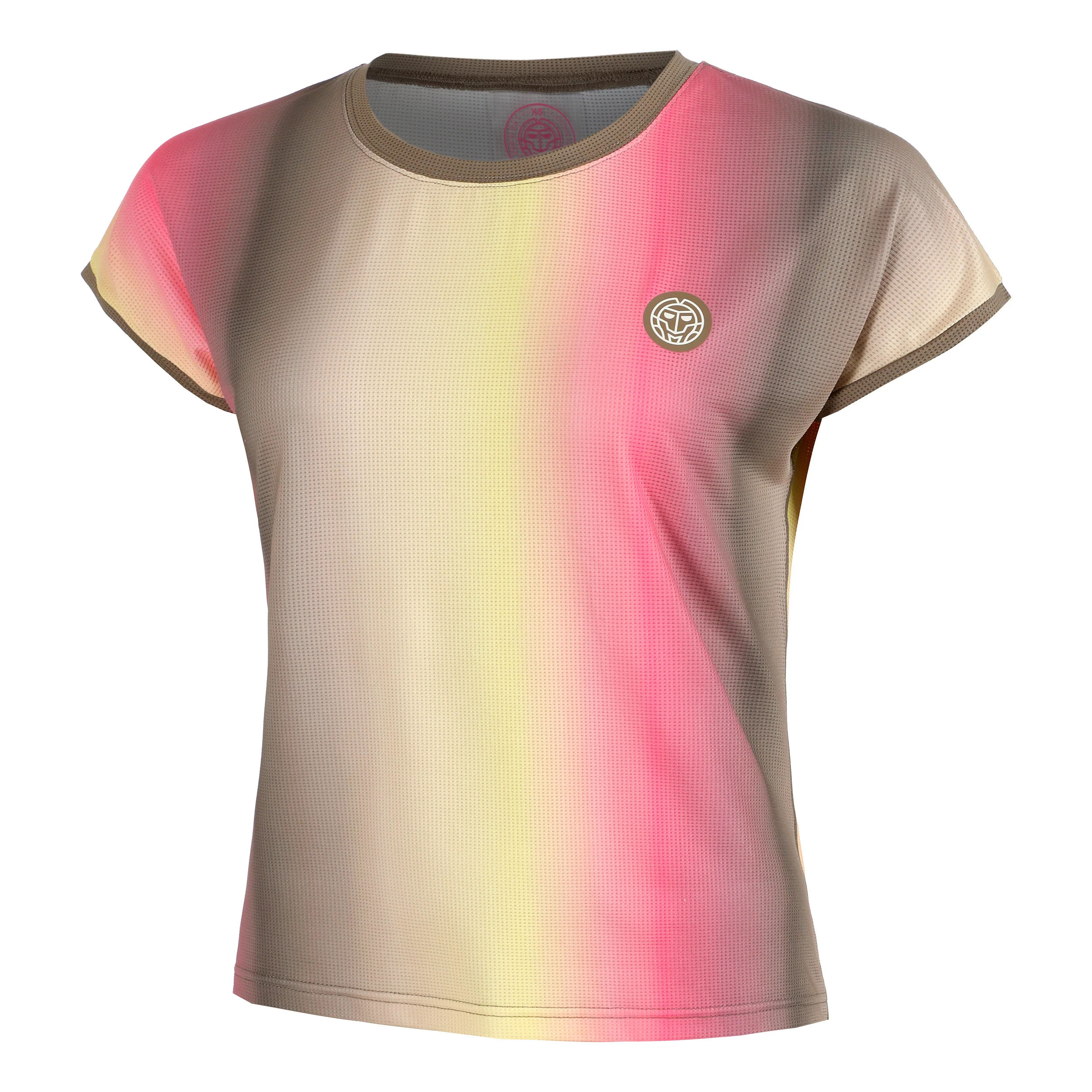 Spectrum Camiseta De Manga Corta Mujeres-Marrón,Amarillo