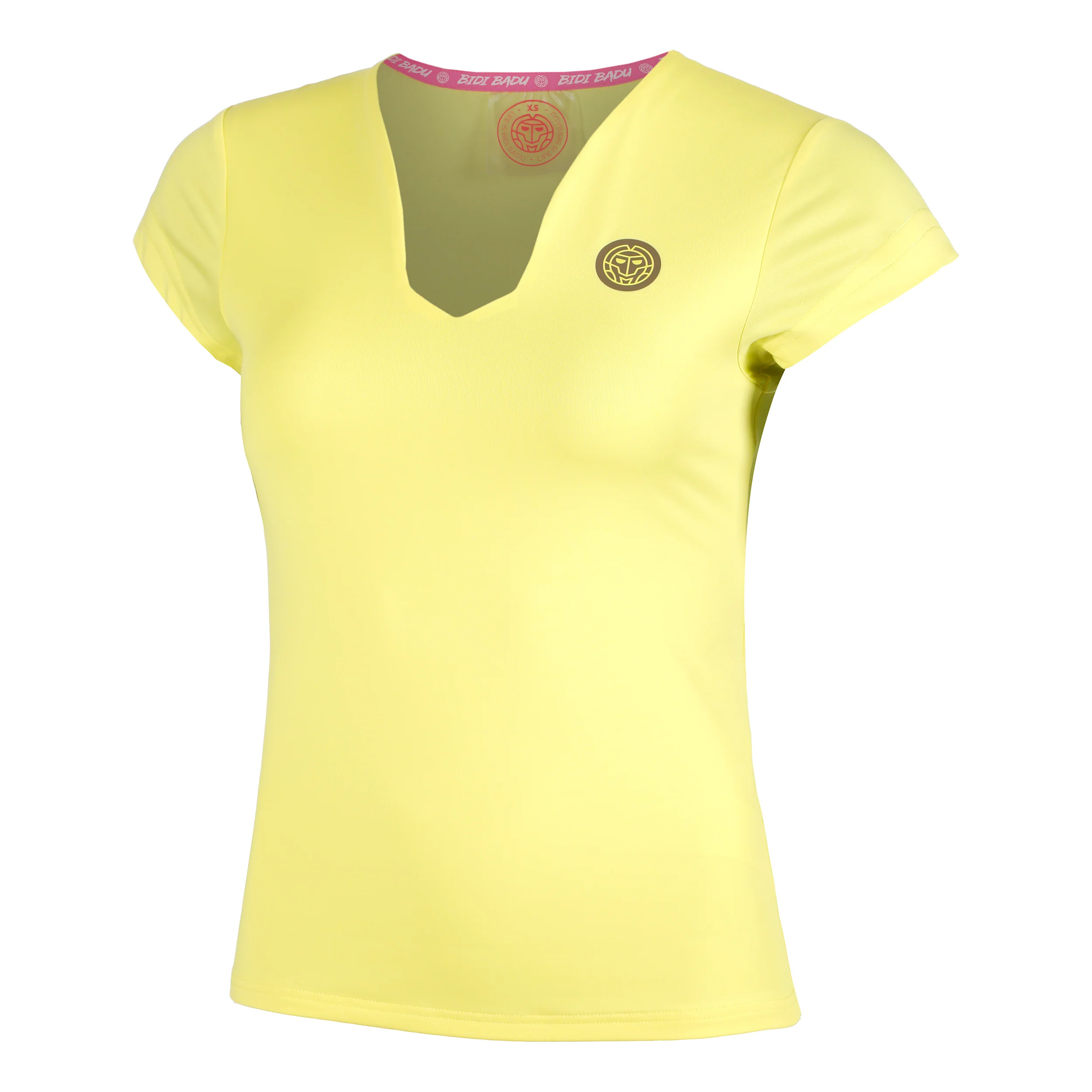 Spectrum V-Neck Camiseta De Manga Corta Mujeres-Amarillo
