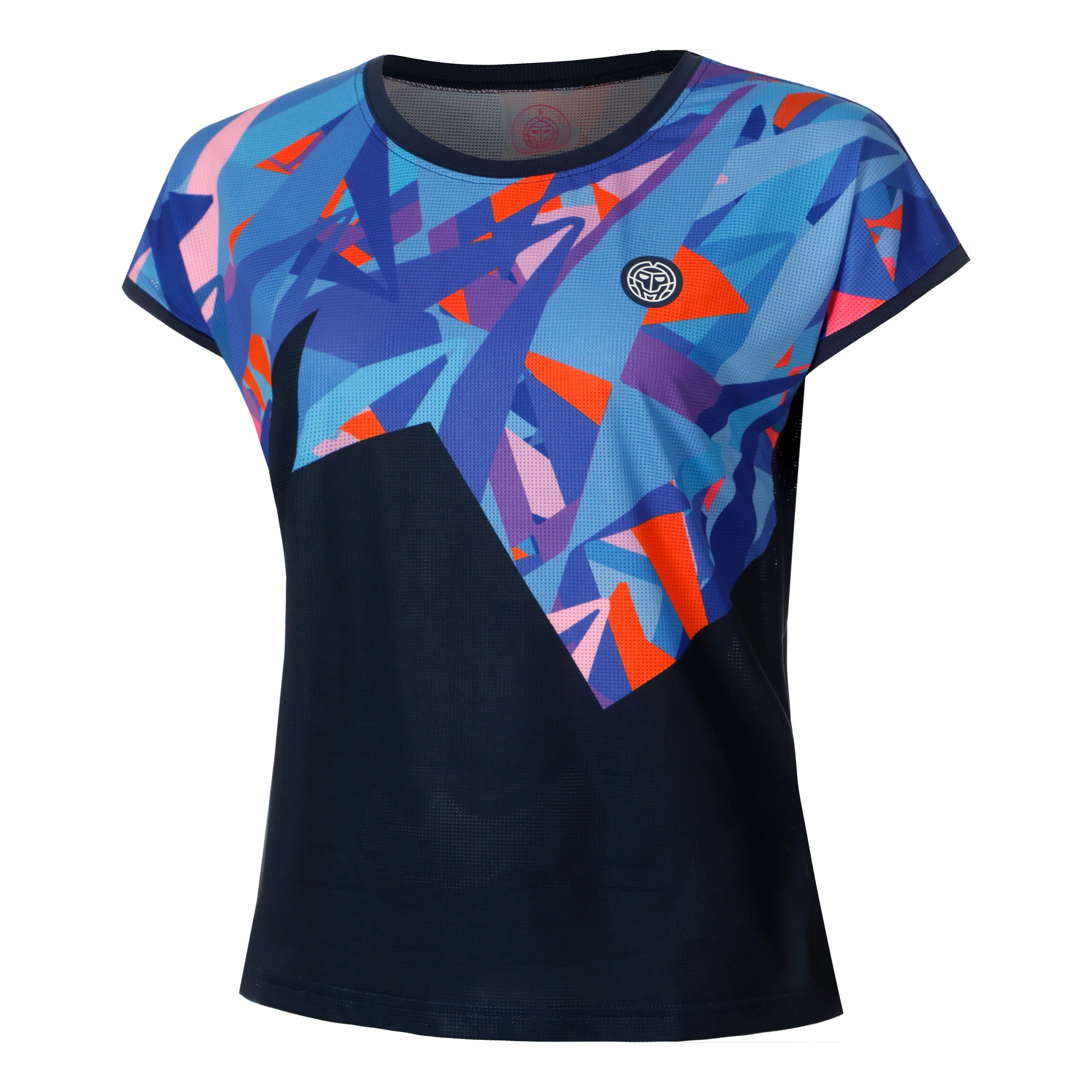 Spike Camiseta De Manga Corta Mujeres-Azul Oscuro,Multicolor