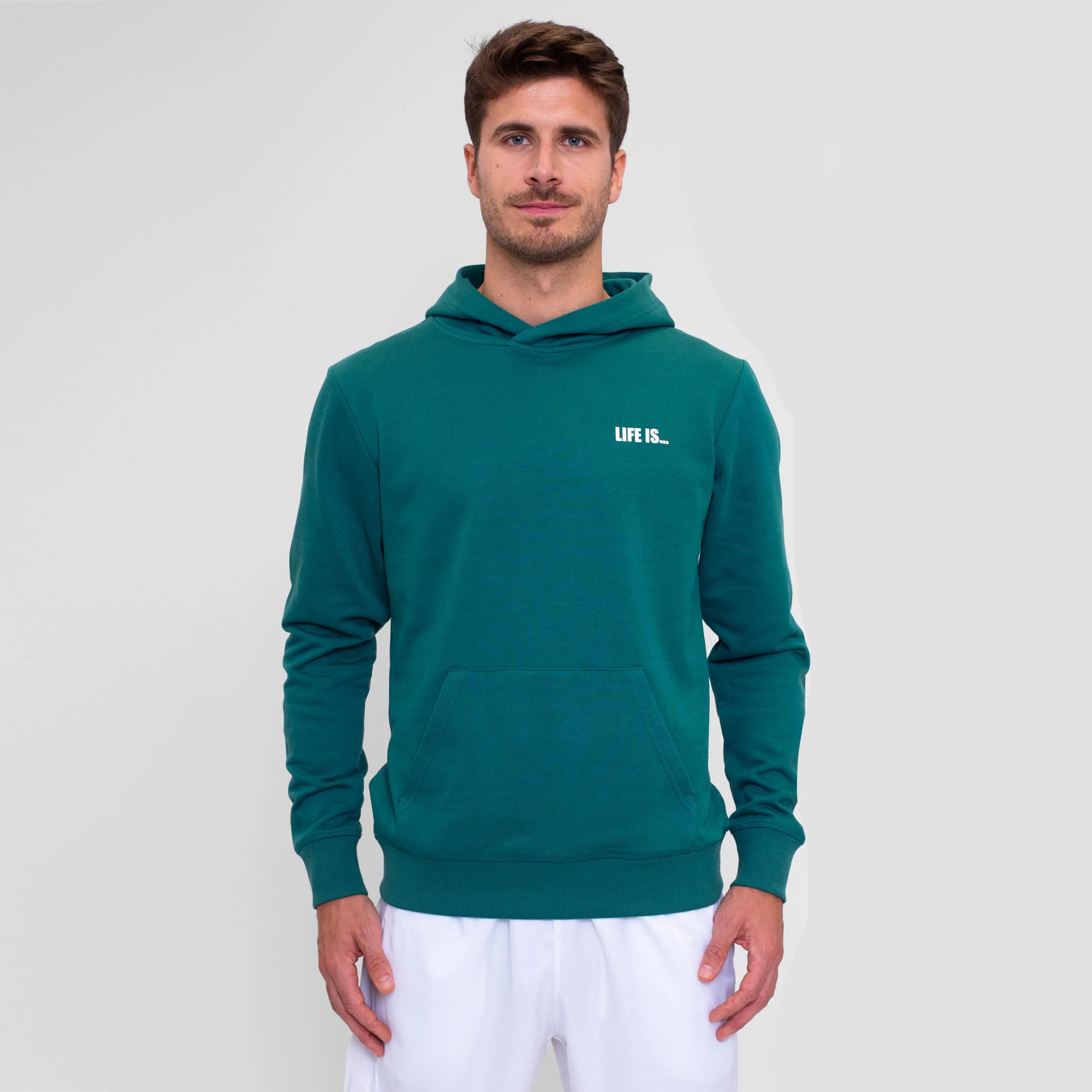Spike Chill Sudadera Con Capucha Hombres-Verde Oscuro - Image 6