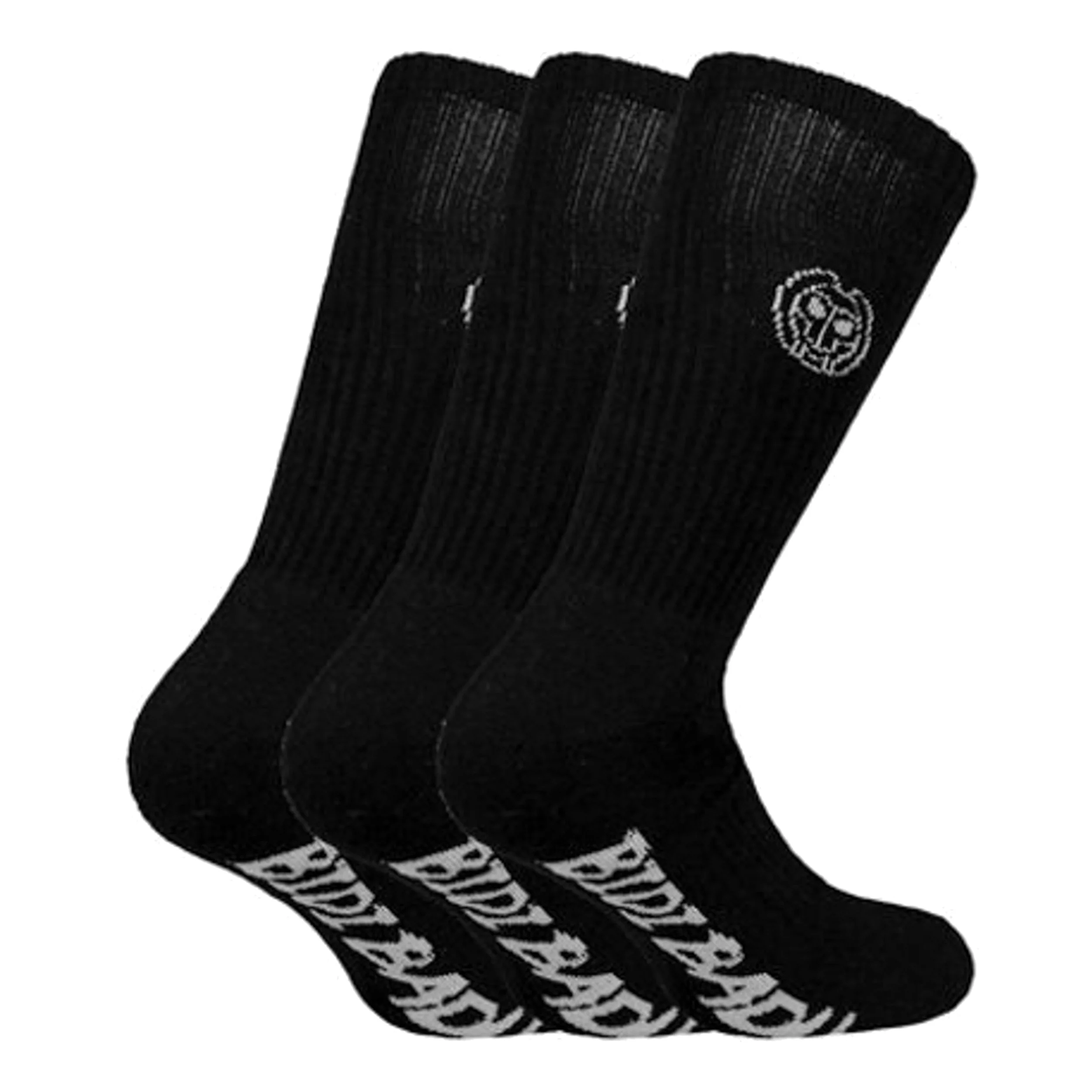 Tamio Tech Crew Calcetines Deporte Pack De 3-Negro,Blanco - Image 2