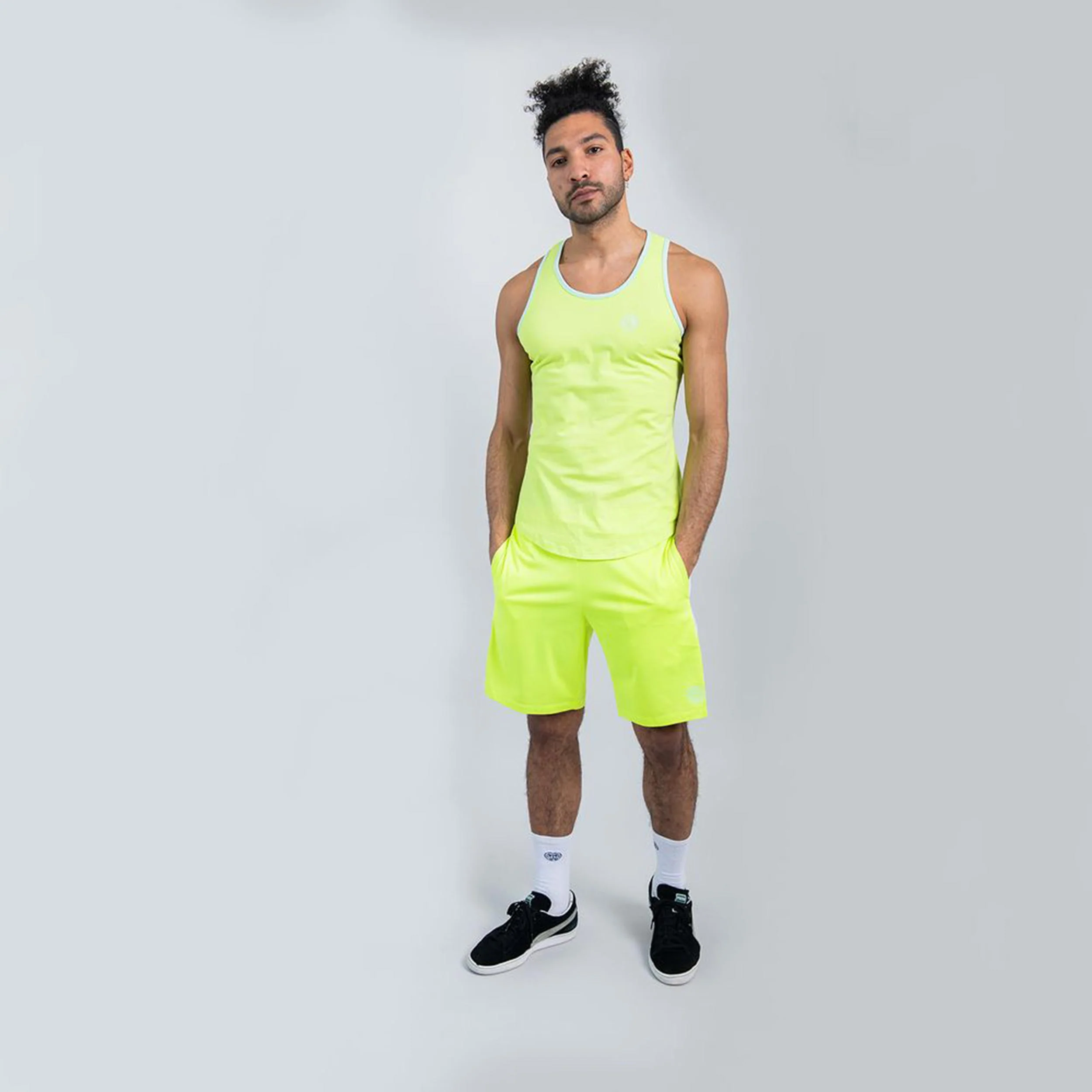 Trapezius Maximus Move Camiseta De Tirantes Hombres-Amarillo Neón - Image 3
