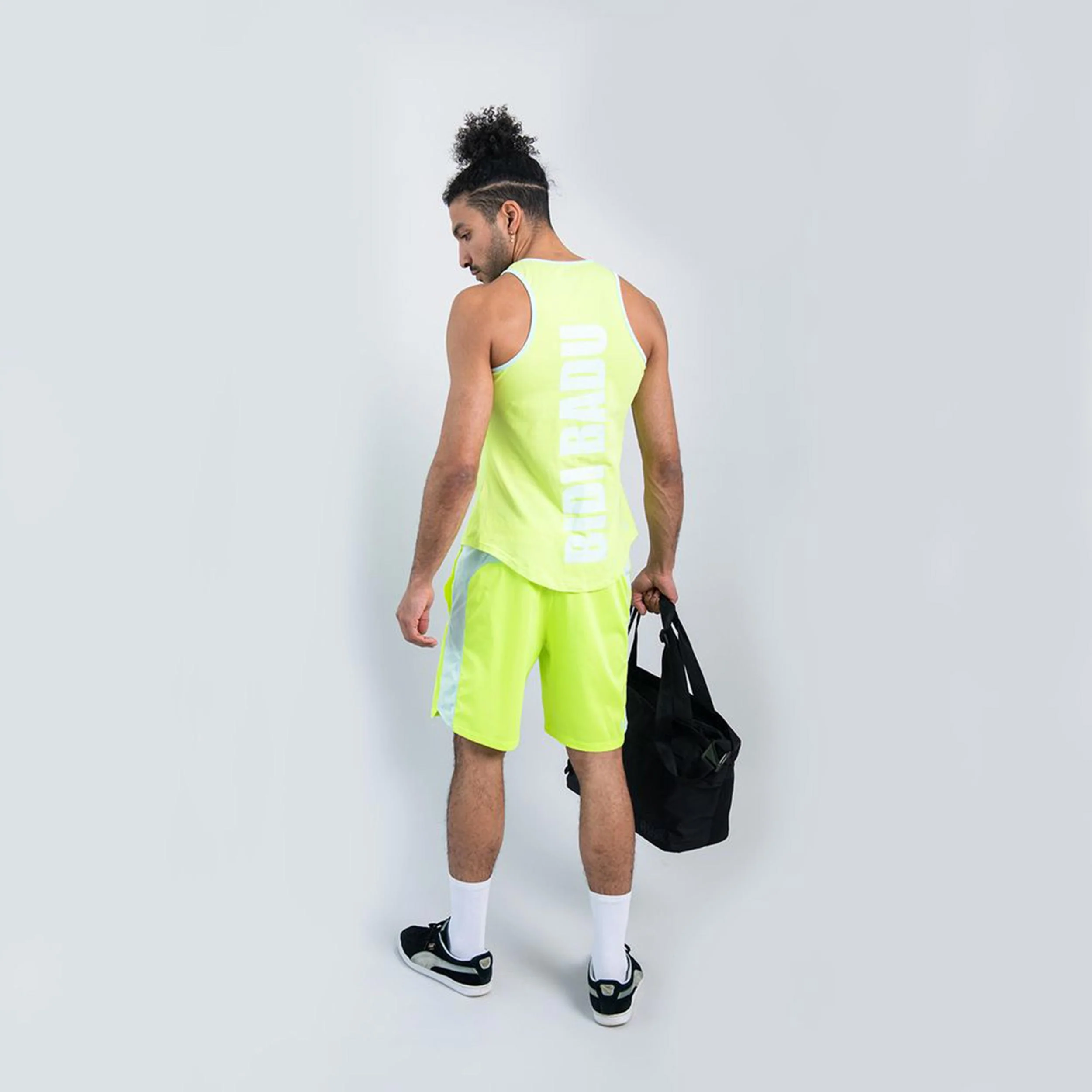 Trapezius Maximus Move Camiseta De Tirantes Hombres-Amarillo Neón - Image 4