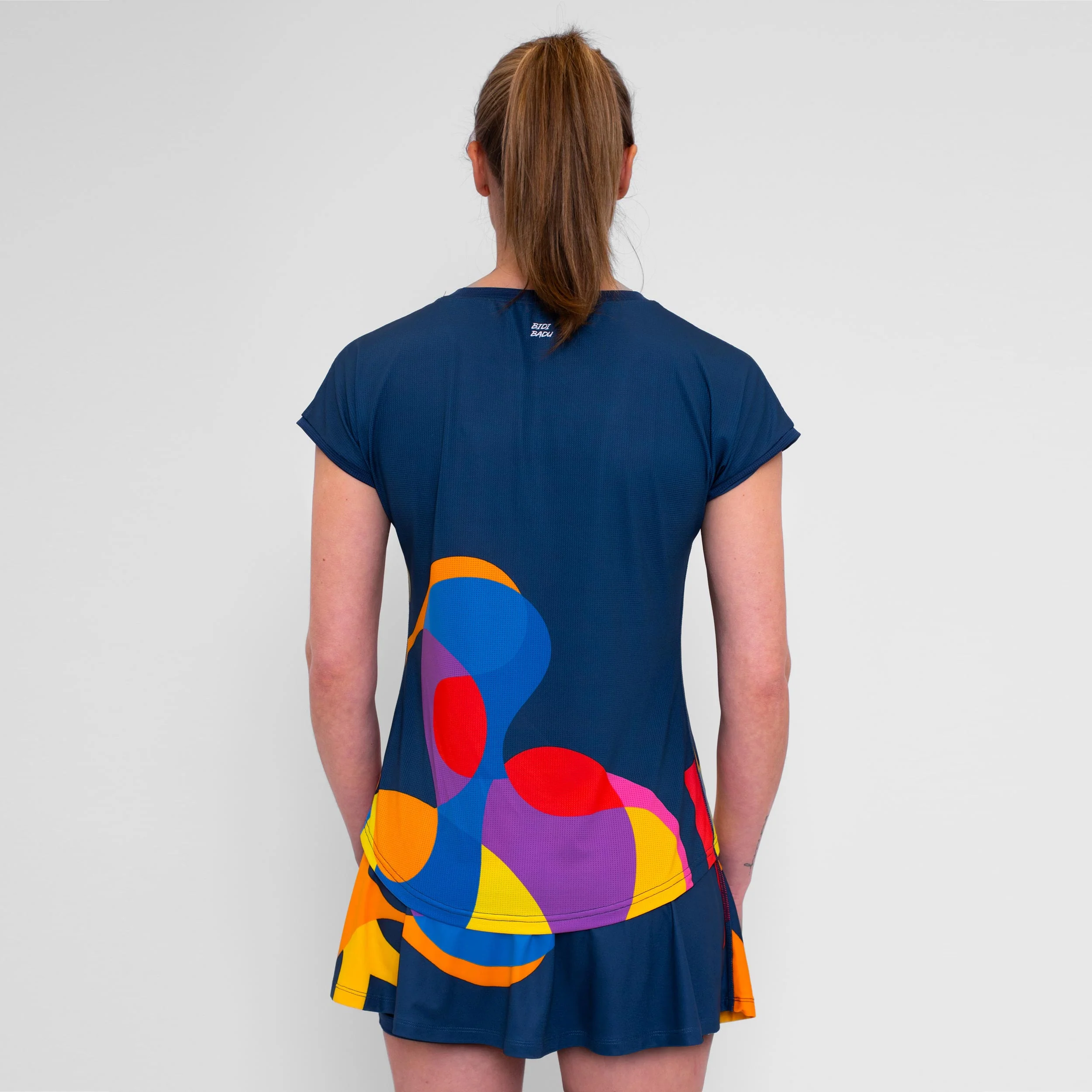 Twiggy Camiseta De Manga Corta Mujeres-Azul Oscuro,Multicolor - Image 7