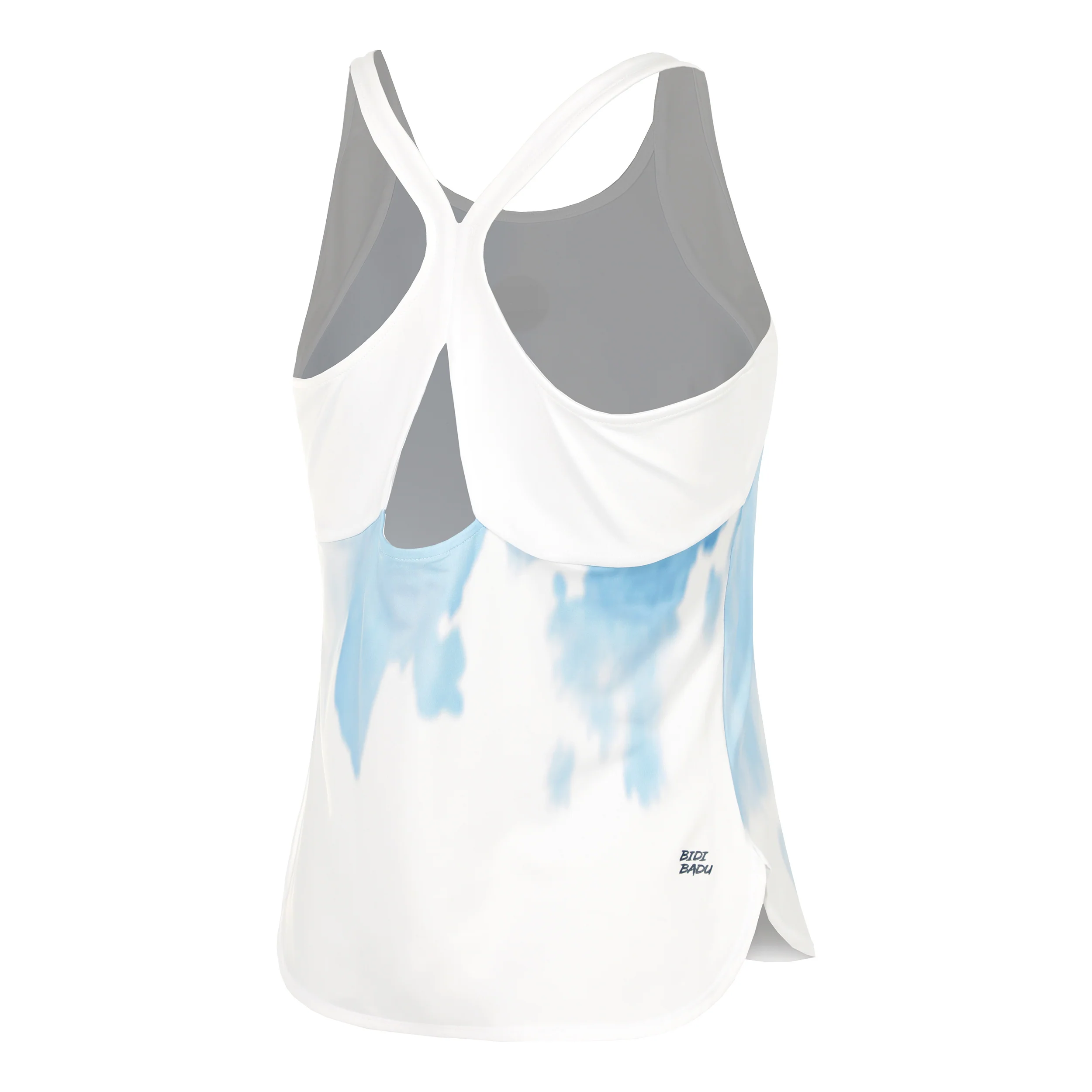Watercolour Camiseta De Tirantes Mujeres-Blanco,Azul - Image 2