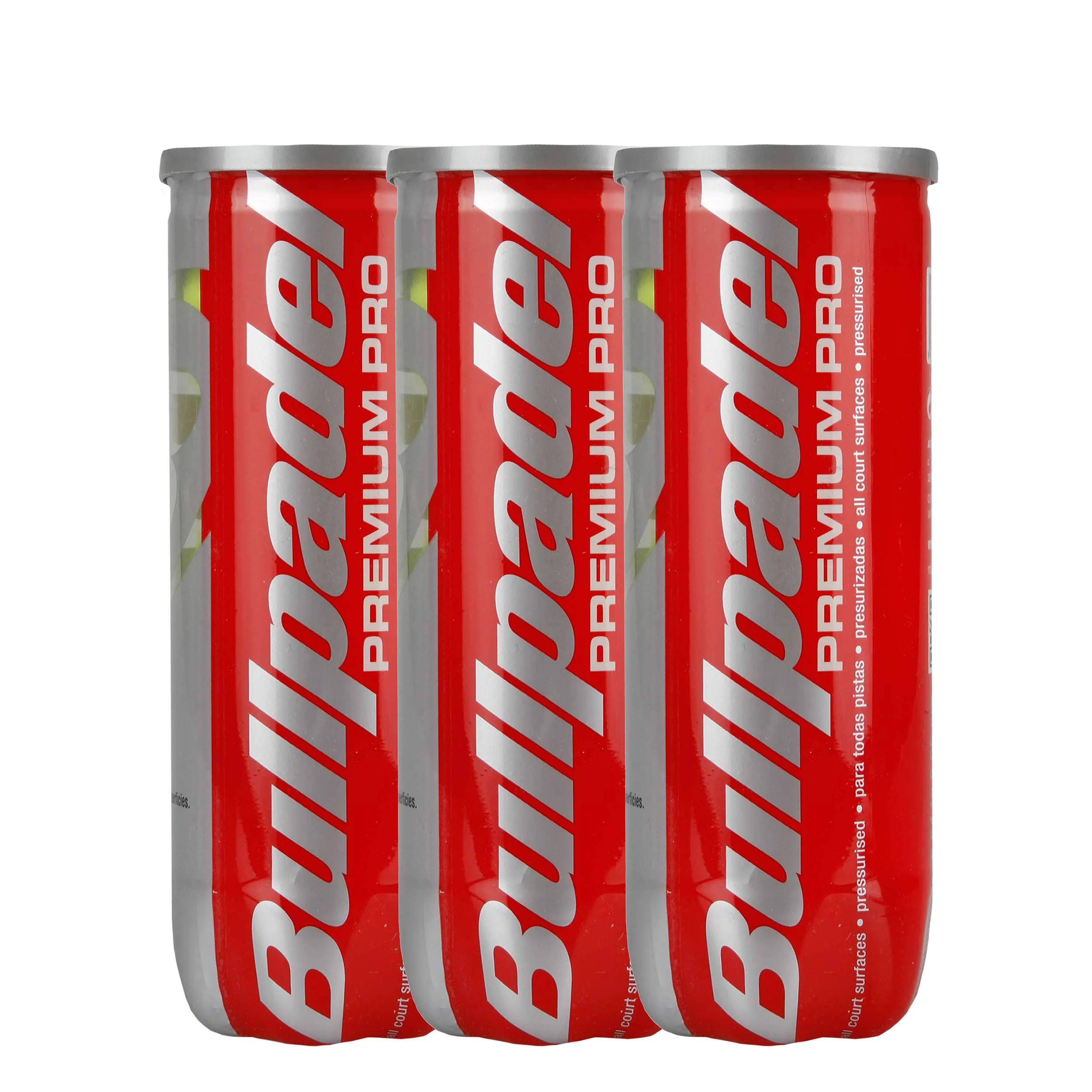 3 botes de 3 pelotas Premium Pro
