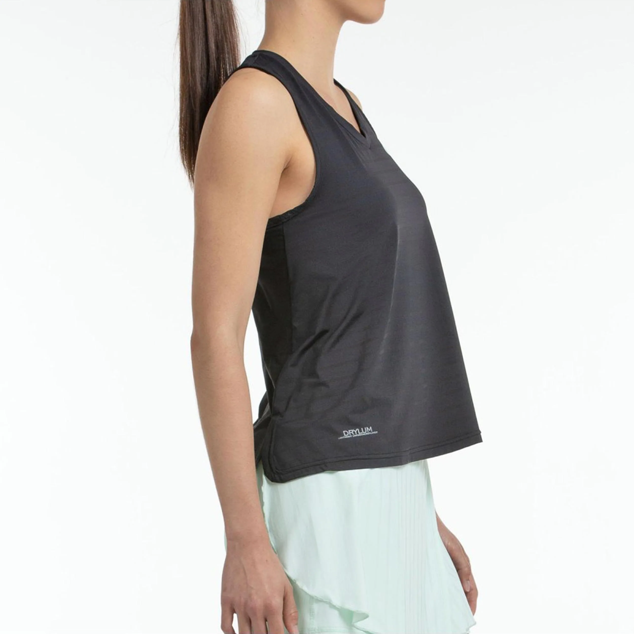 Adies Camiseta De Tirantes Mujeres-Negro - Image 4