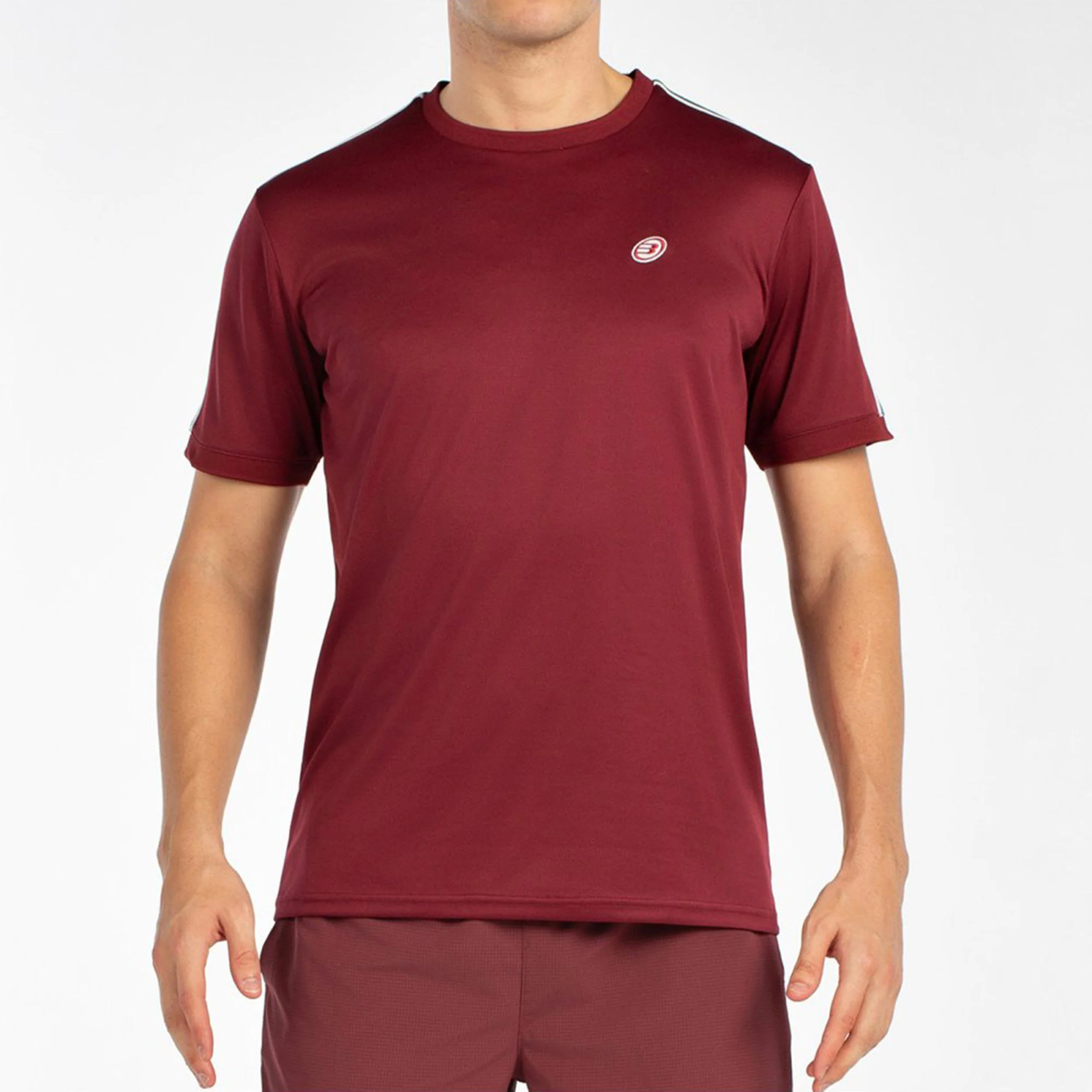 Alder Camiseta De Manga Corta Hombres-Rojo Oscuro - Image 2