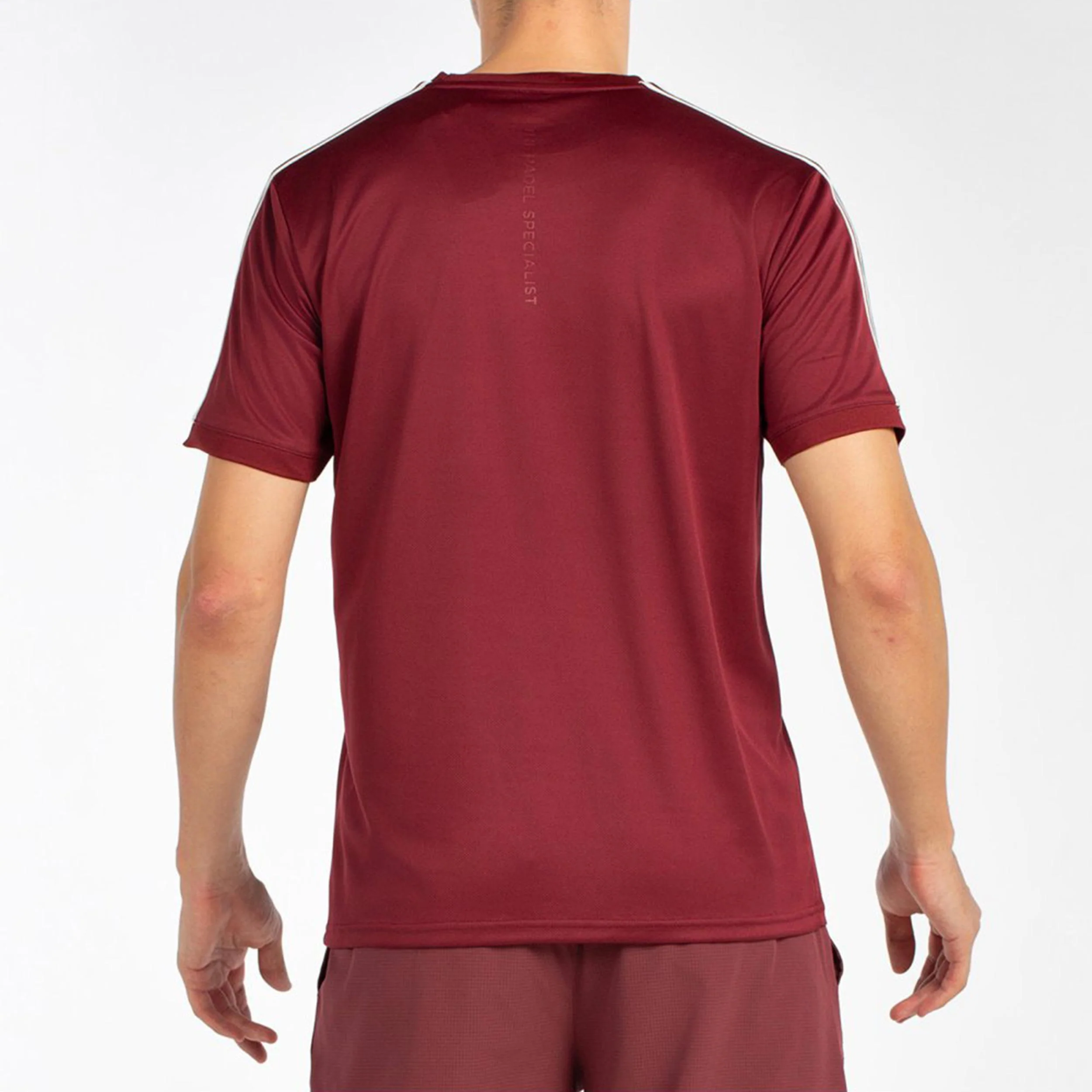 Alder Camiseta De Manga Corta Hombres-Rojo Oscuro - Image 3