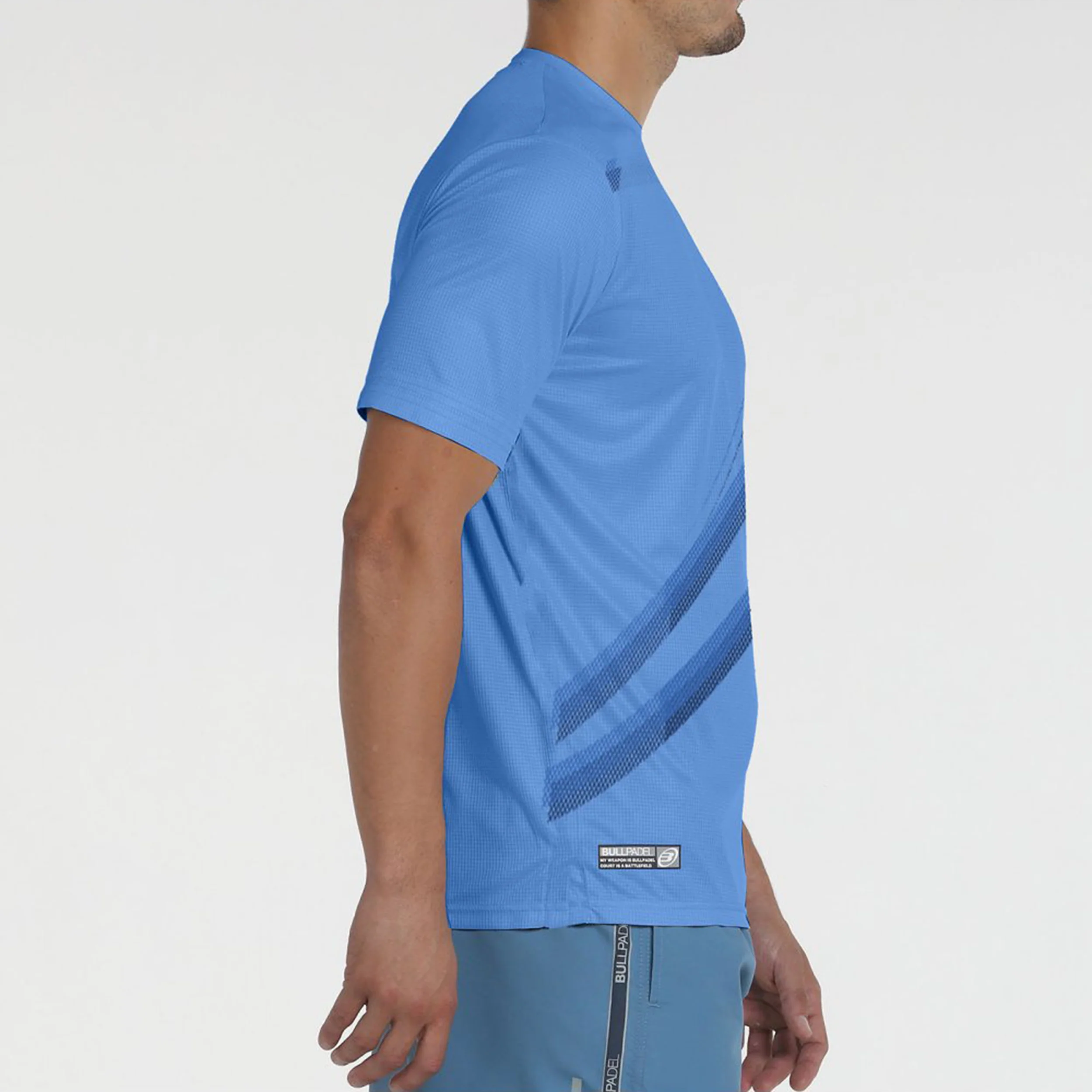 Beque Camiseta De Manga Corta Hombres-Azul,Azul Oscuro - Image 3
